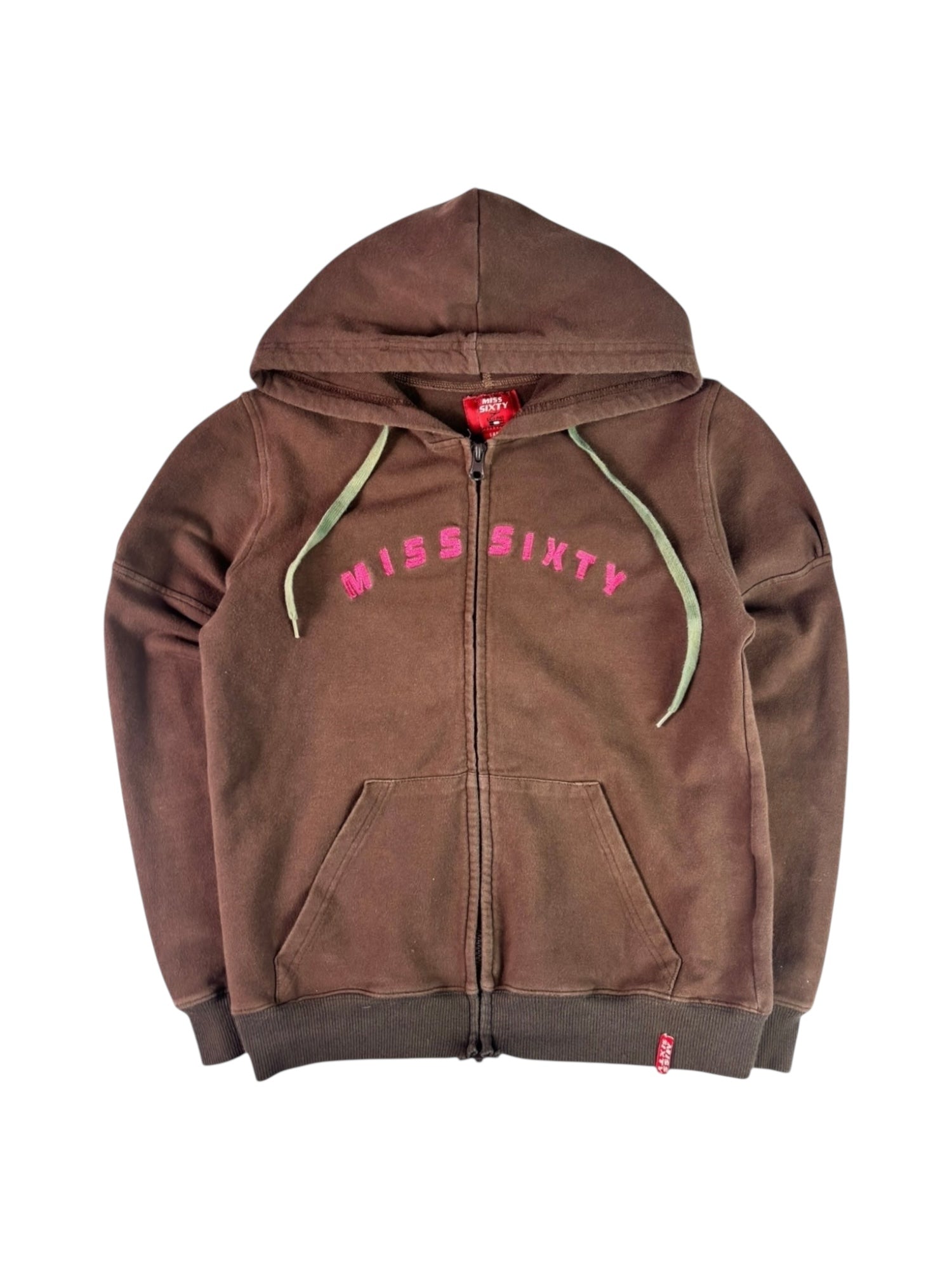 (S) Brown Miss Sixty Zip-up Hoodie