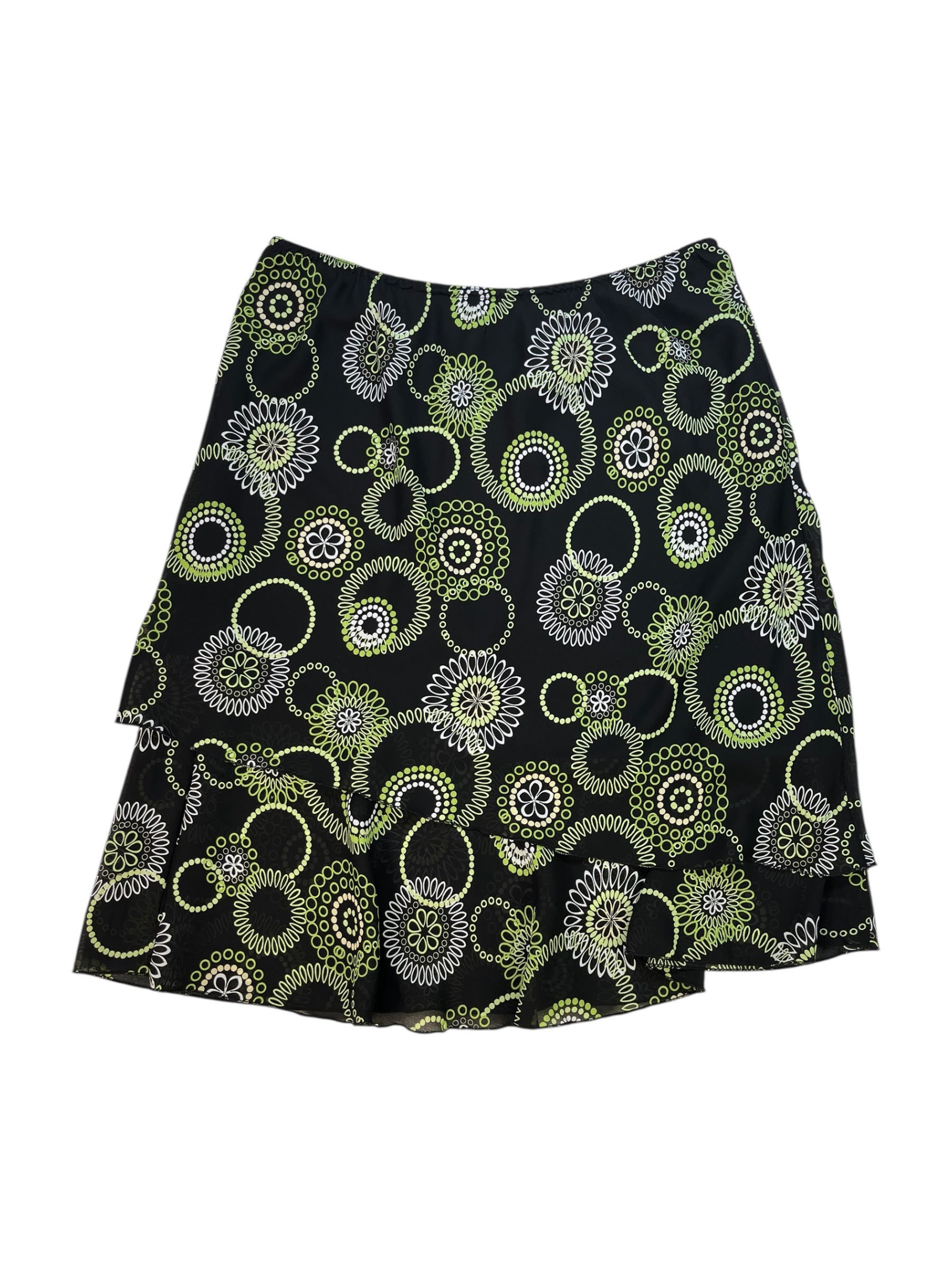 (XL) Tradition Abstract Flowy Skirt