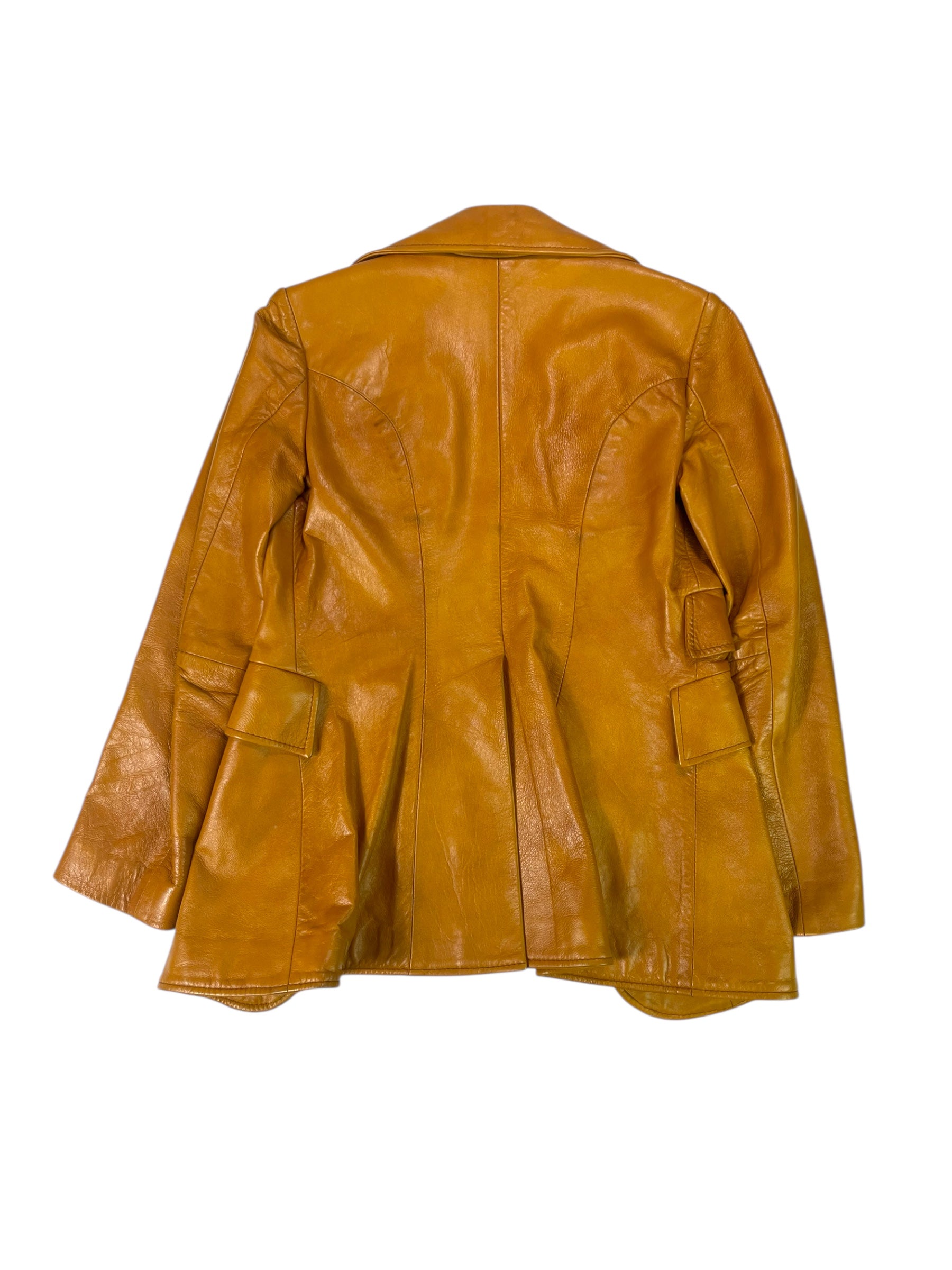 (S) Caramel Leather NETO Blazer