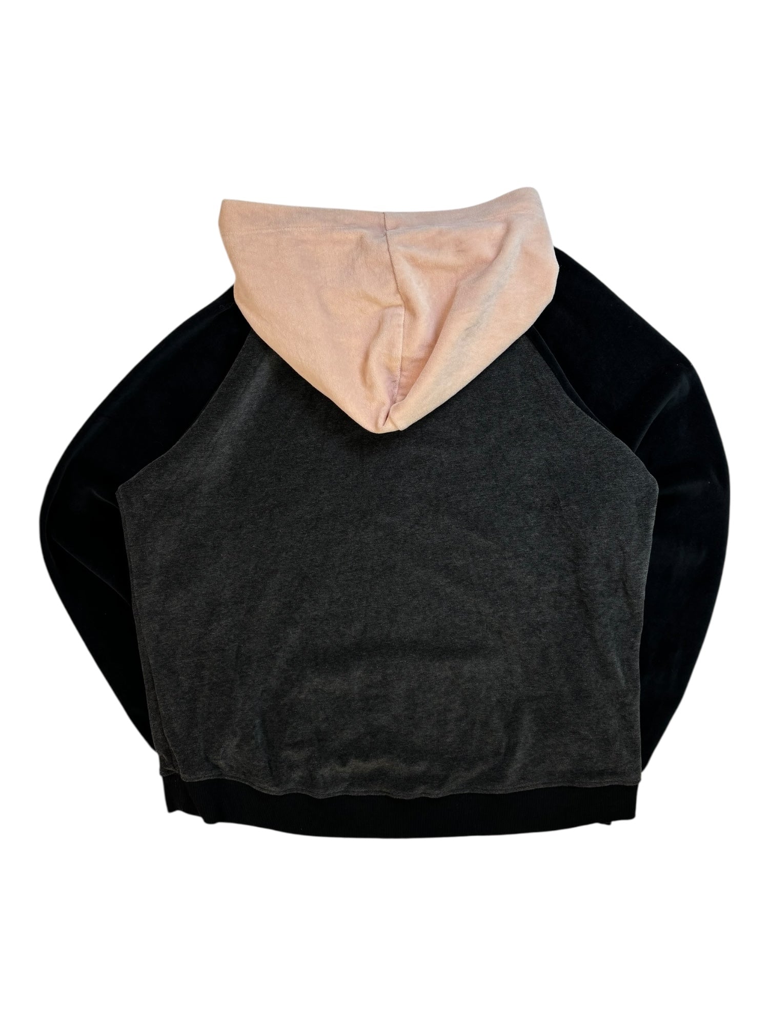 (L) Black & Grey Bebe Pull Over Top