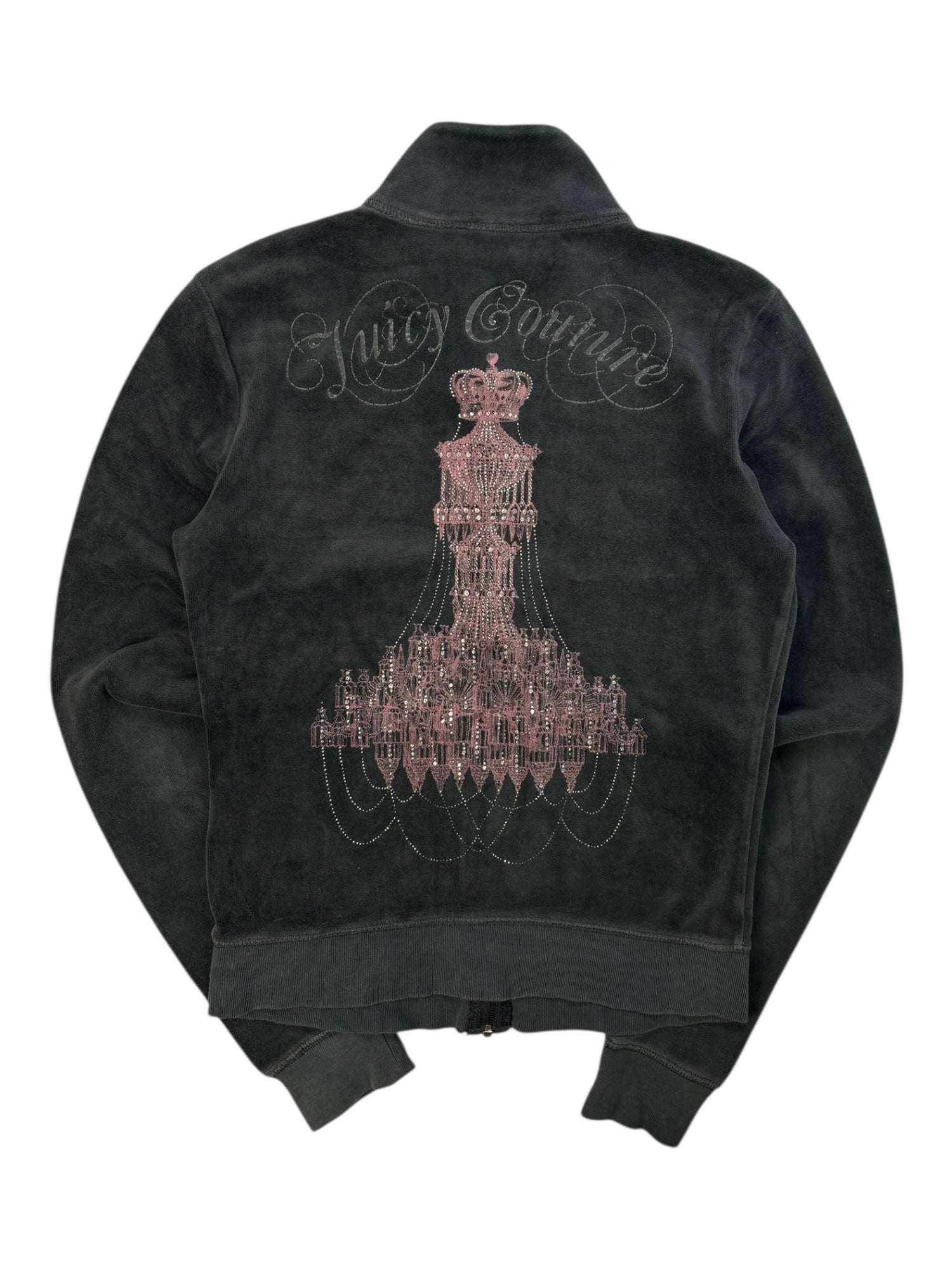 (S) Grey Juicy Couture Velour Zip-up
