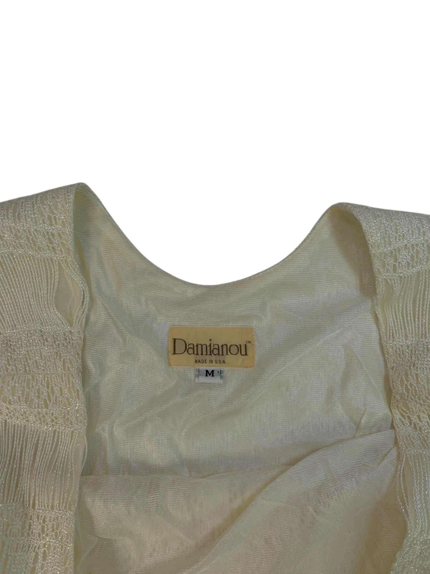 (M) Vintage Damianou Fringe Blouse