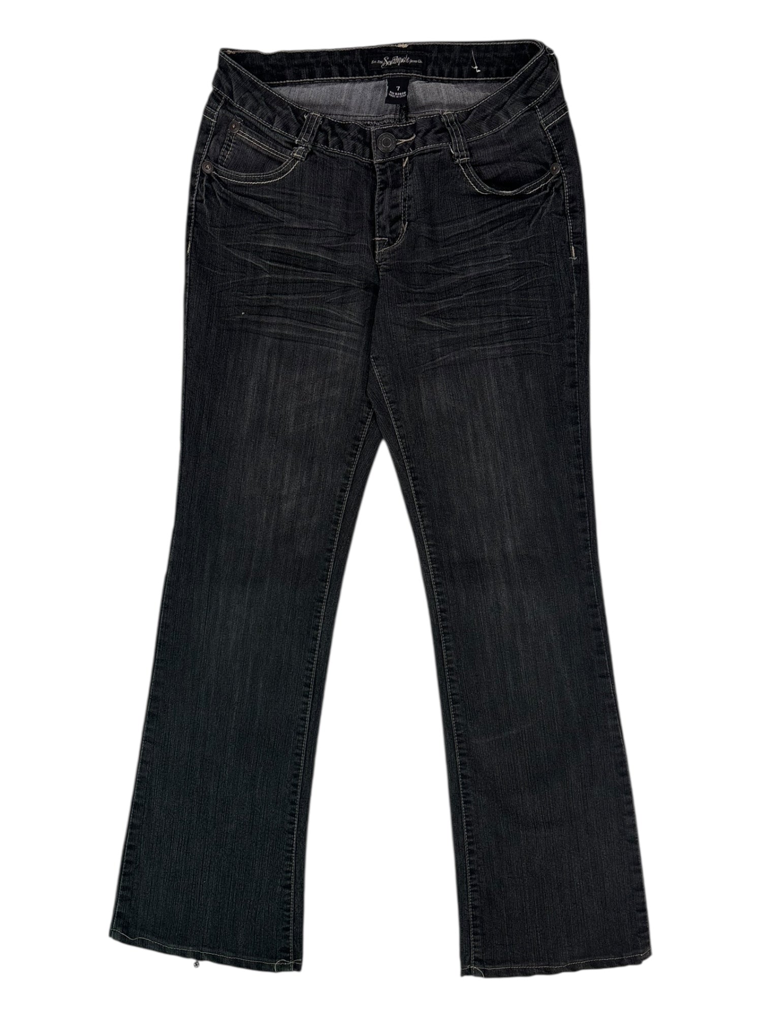 (28) Southpole Black Bootcut Jeans
