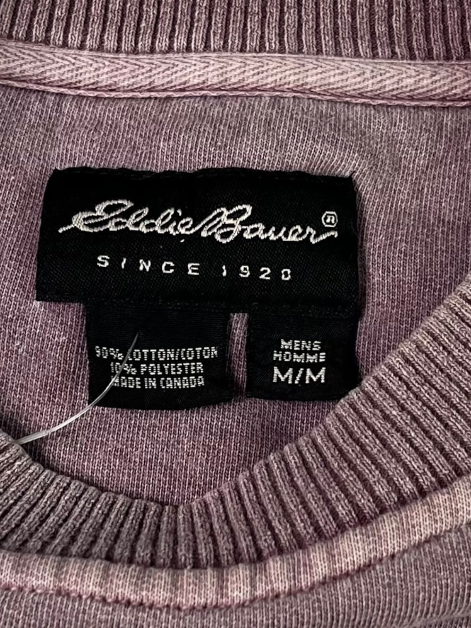 (M) Eddie Bauer Light Purple Crewneck
