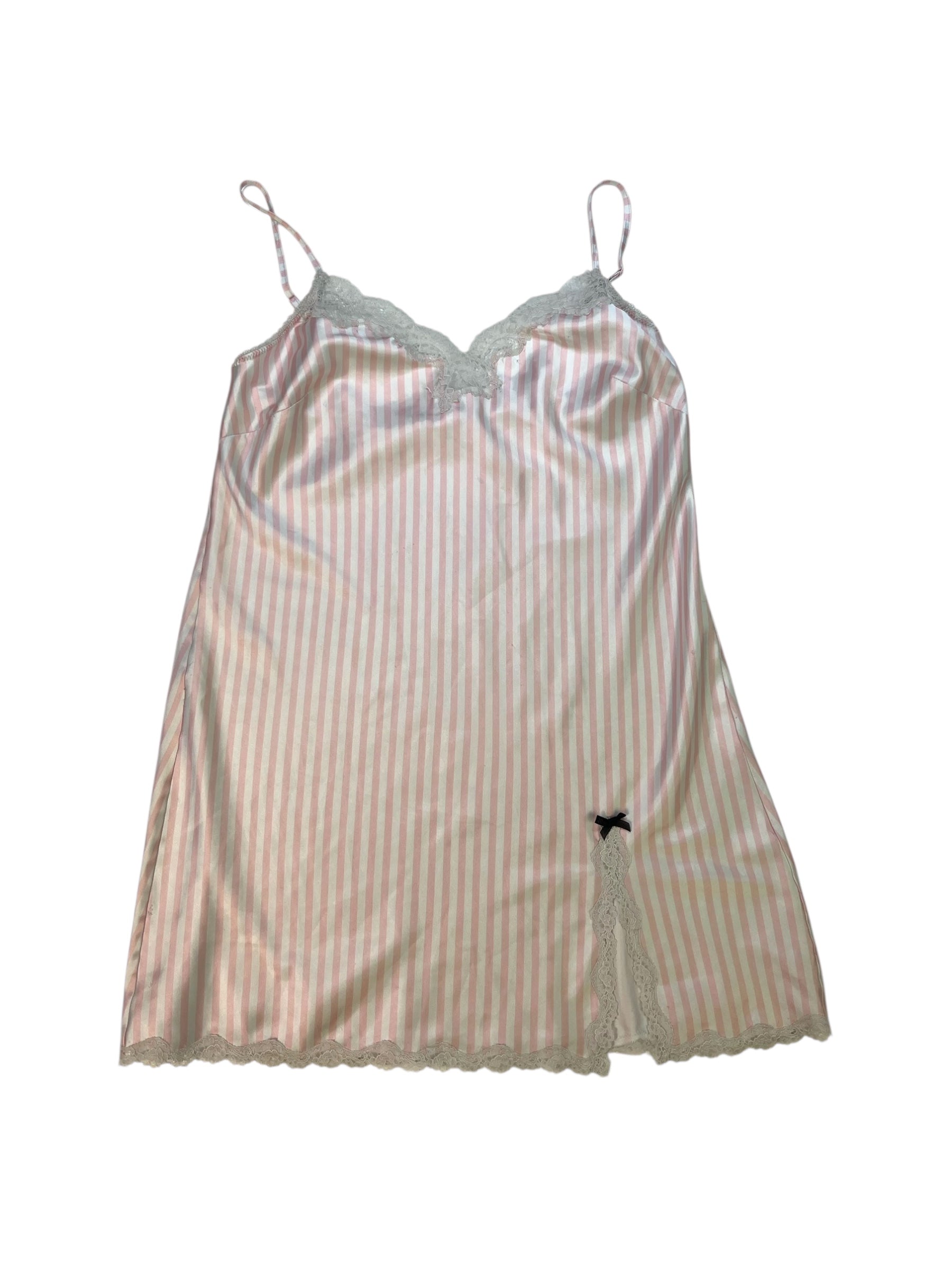 (M) Victoria's Secret Classic Striped Slip Dress