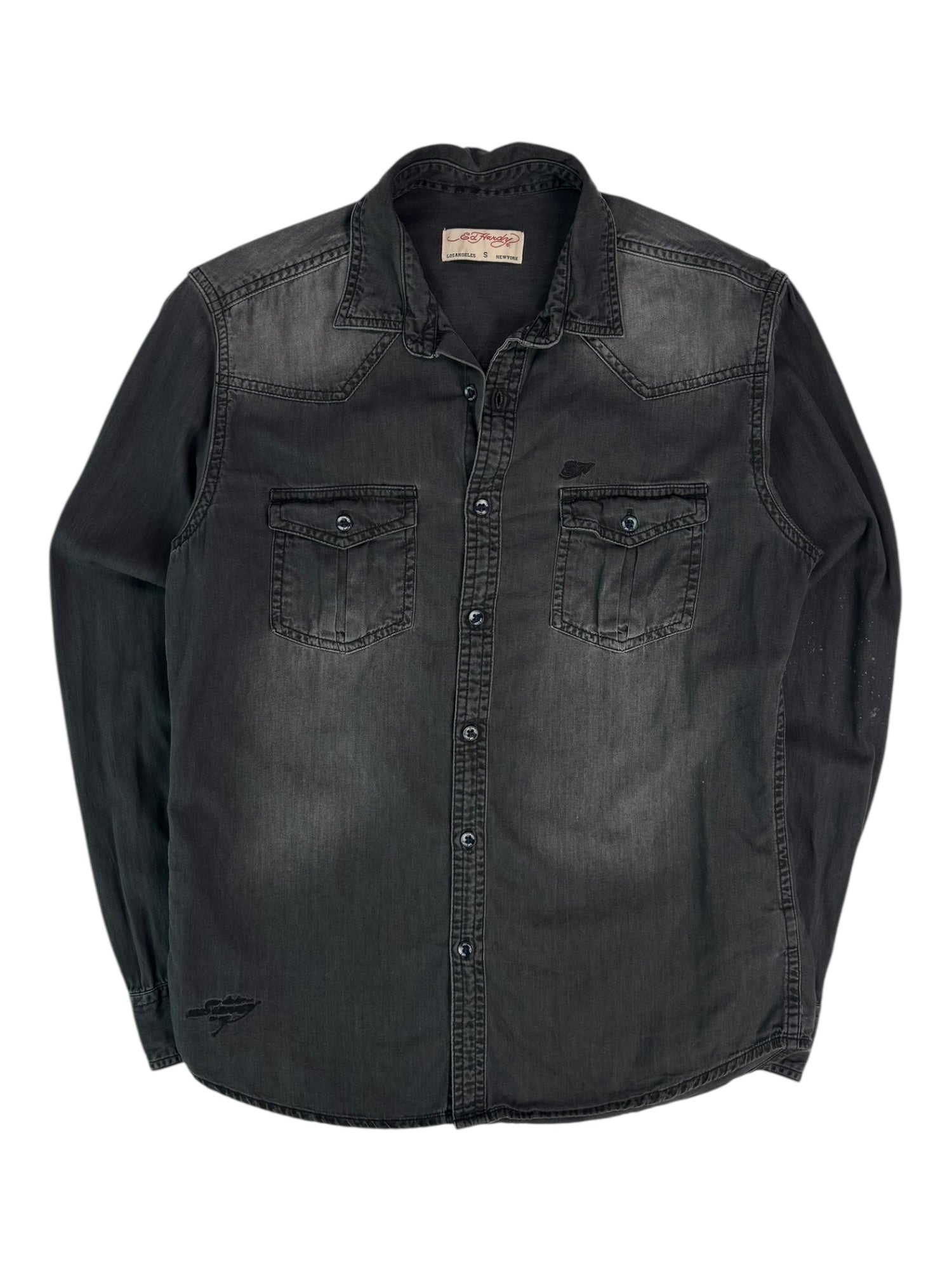 (S) Ed Hardy Button-up Long Sleeve