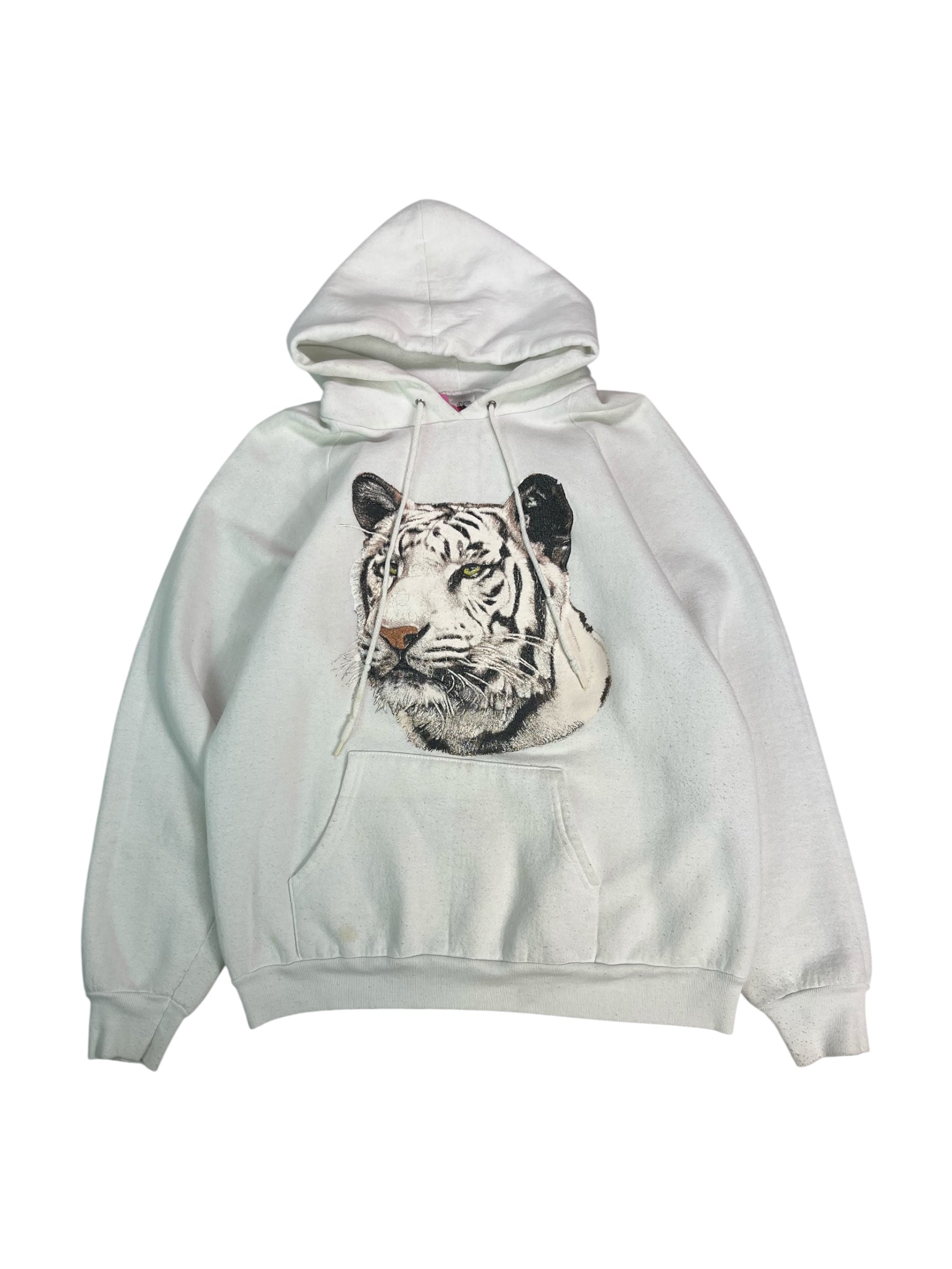 (L) Vintage Snow Tiger Hoodie