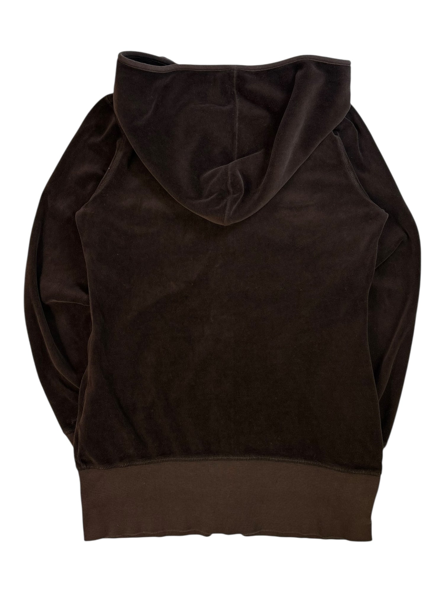 (M) Brown Juicy Couture Velour Zip Up Hoodie