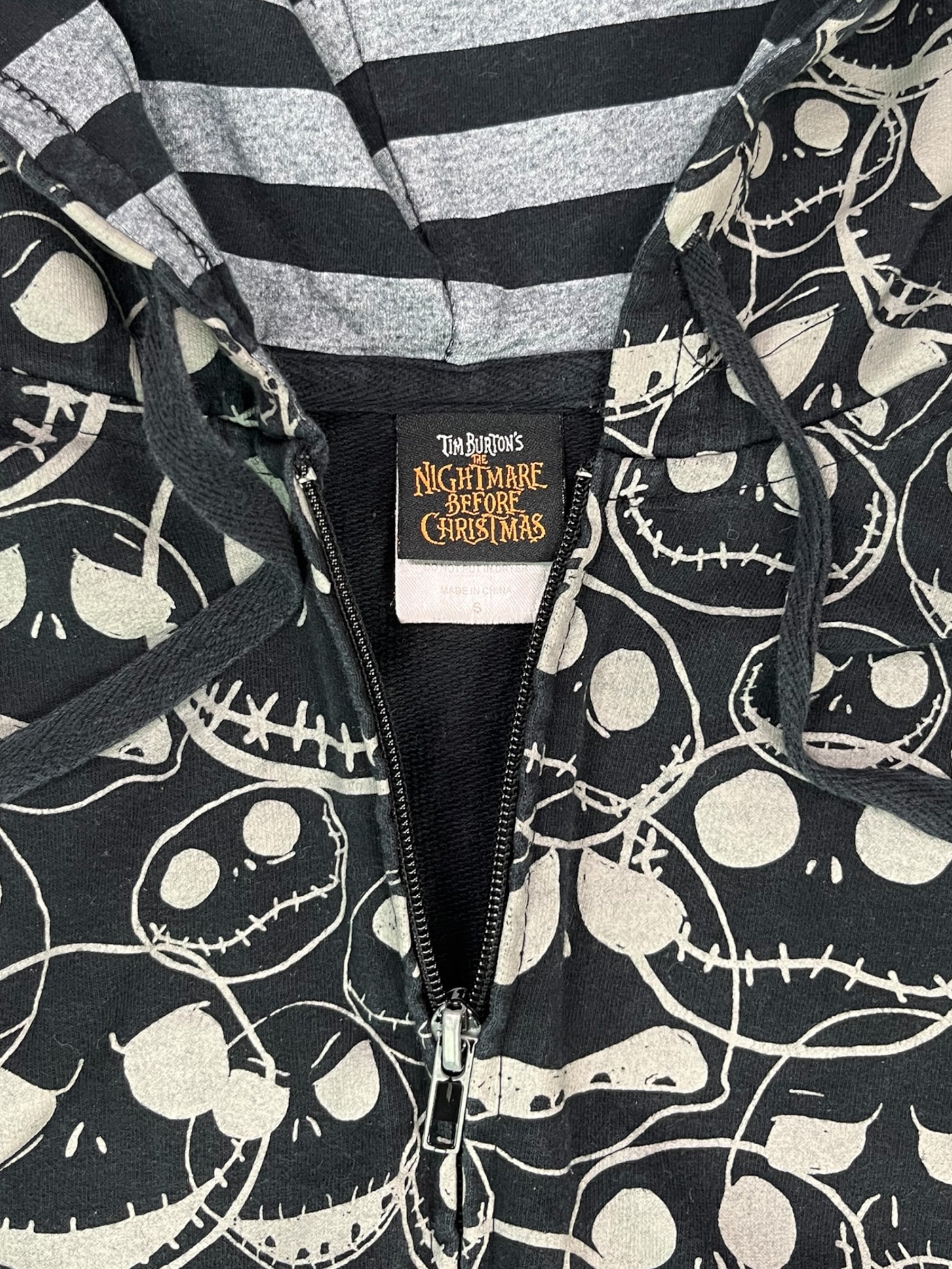(S) Jack Skellington Zip-up Hoodie