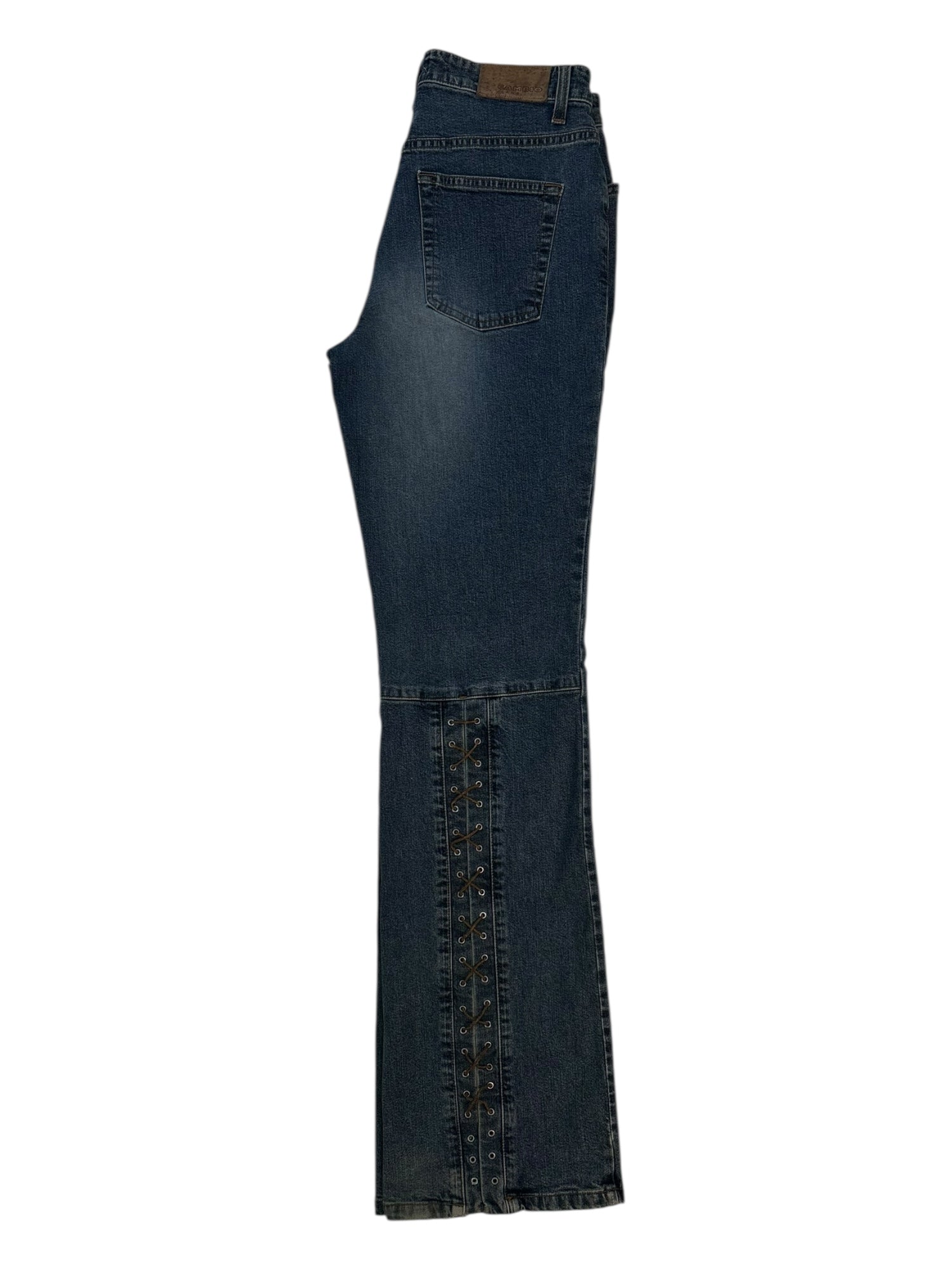 (28) Cambio Lace Up Detail Jeans