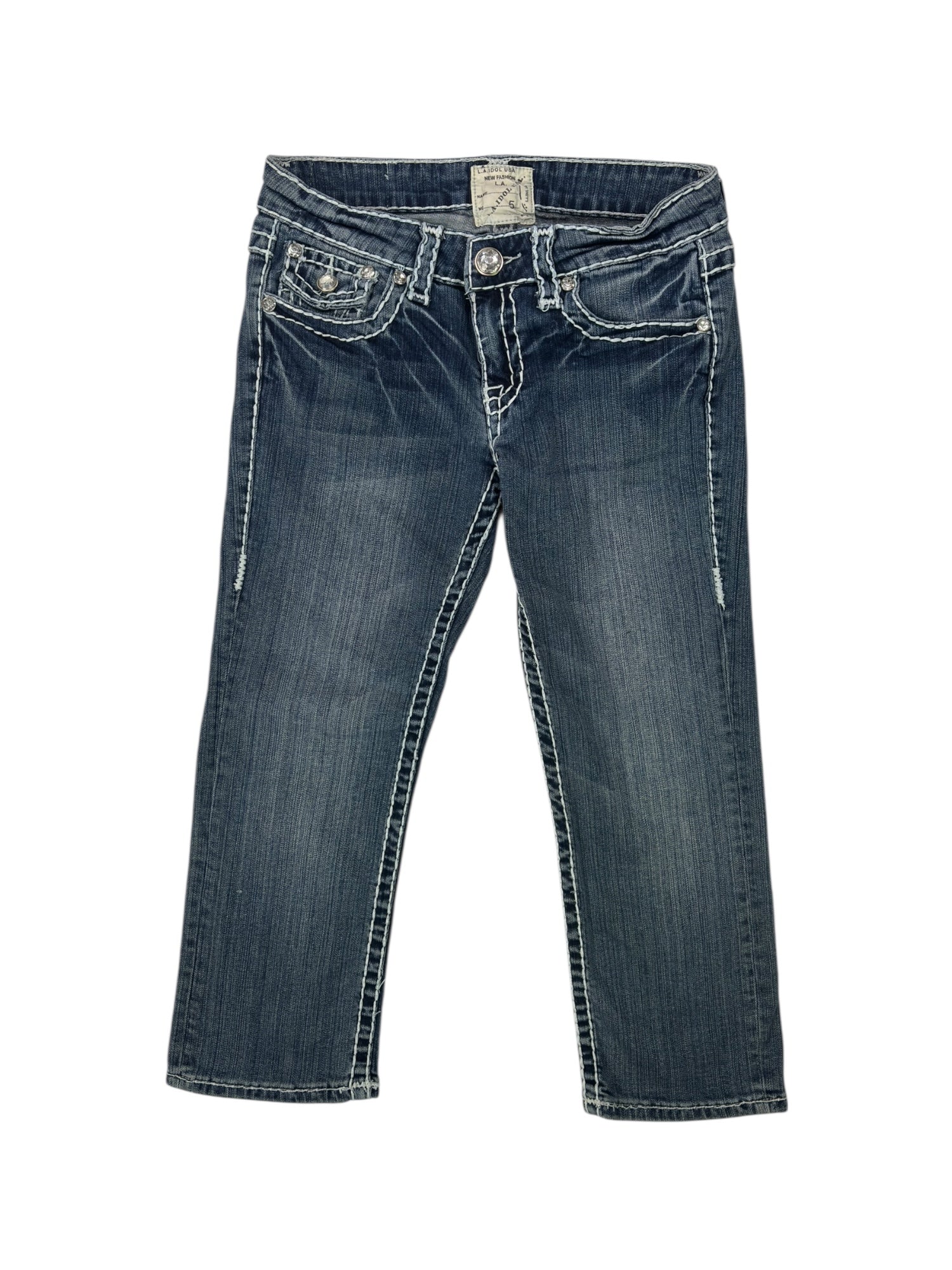 (27) LA Idol Denim Capris