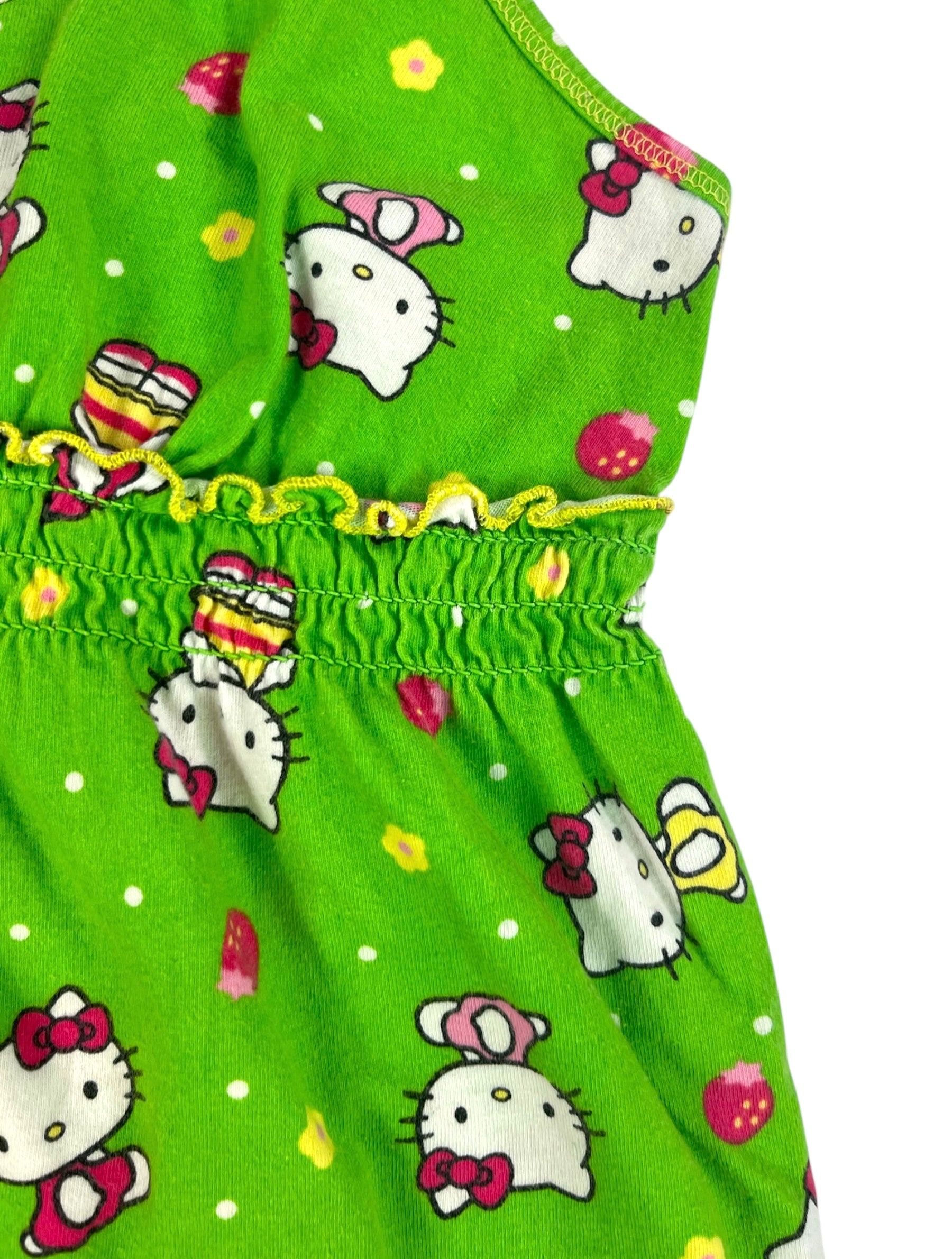 (S) Lime Green Hello Kitty Tank