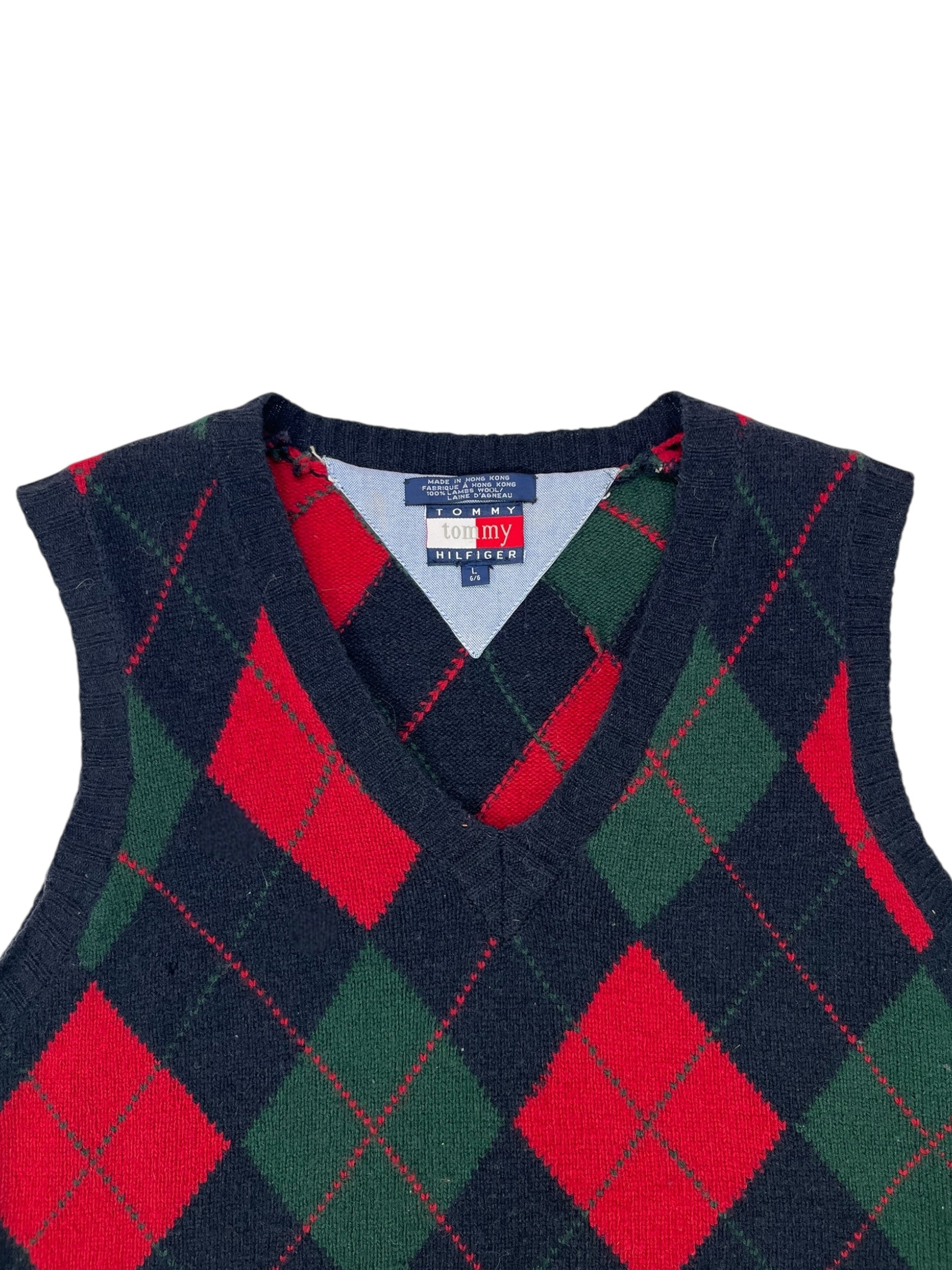 (L) Tommy Hilfiger Navy Argile Sweater Vest