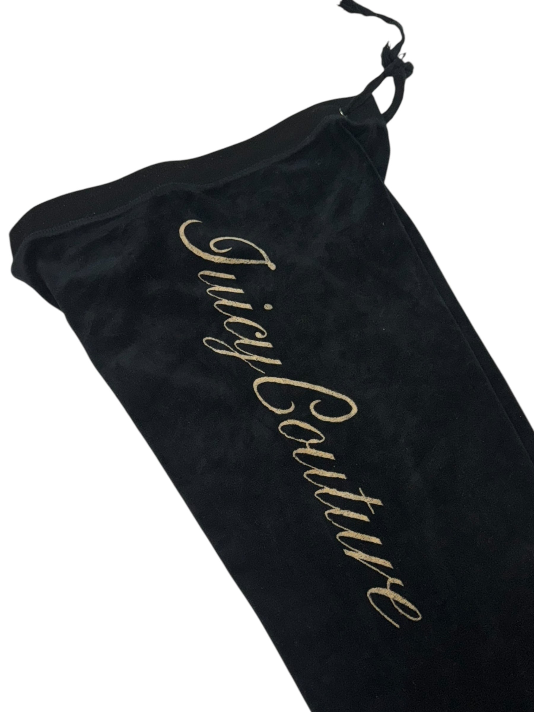 (S) Black Printed Juicy Couture Velour Pants