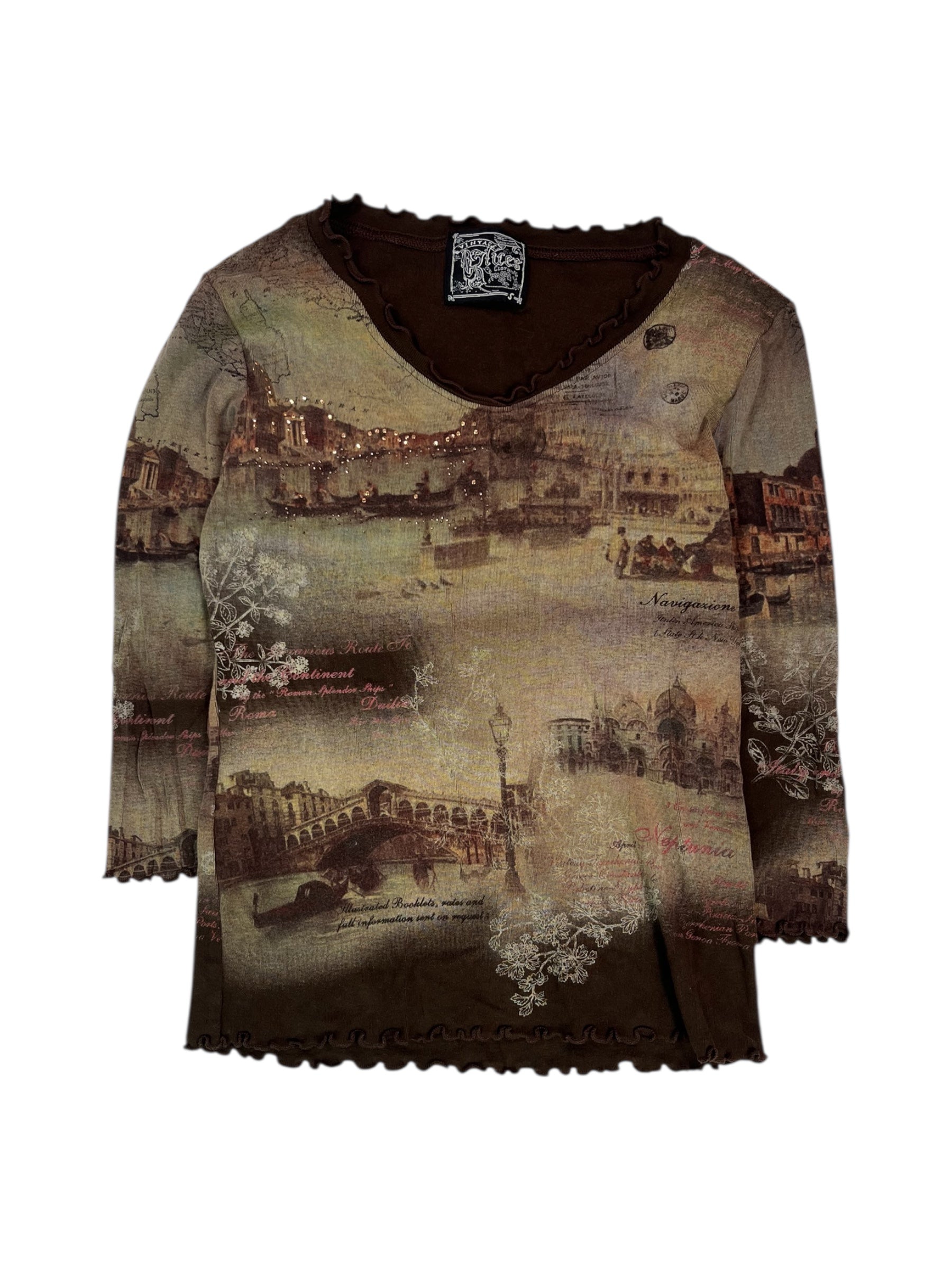 (S) Vintage Rules Embellished Top
