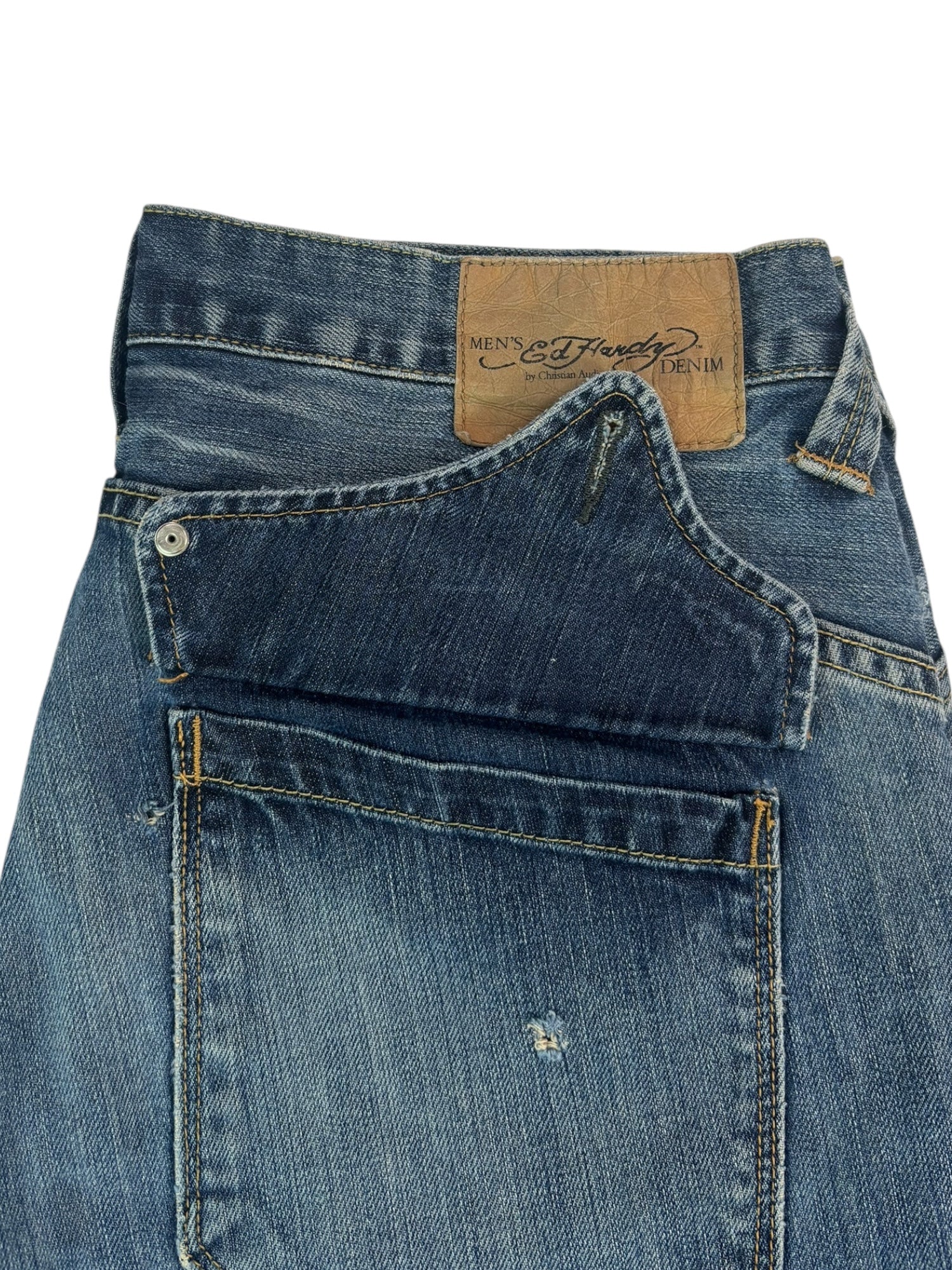 (32) Ed Hardy Cut-off Jeans