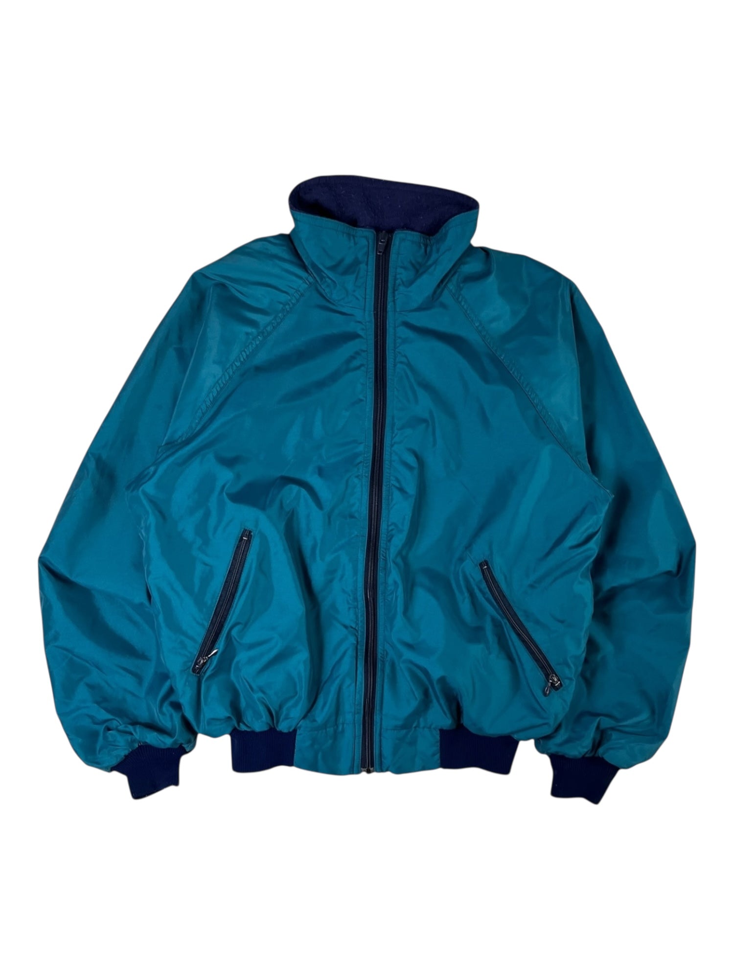(S) Teal LL Bean Lined Windbreaker
