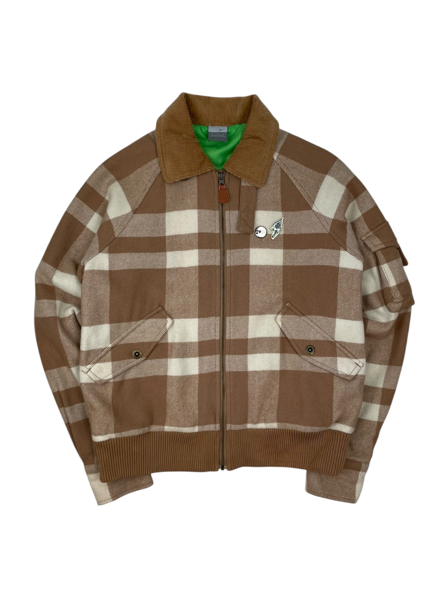 Nike Plaid Bomber Jacket