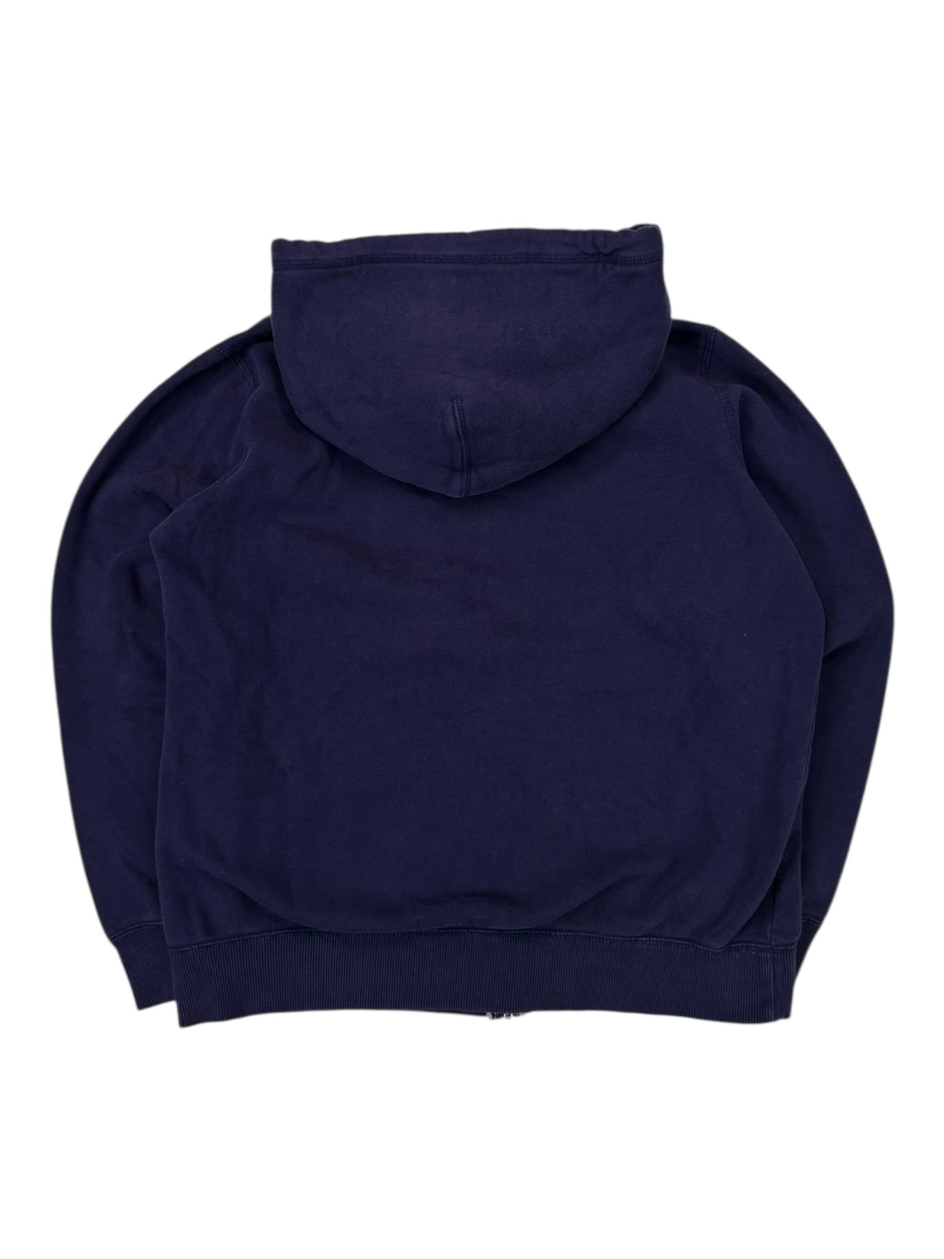 (L) Nike Embroidered Navy ZIp Up Hoodie