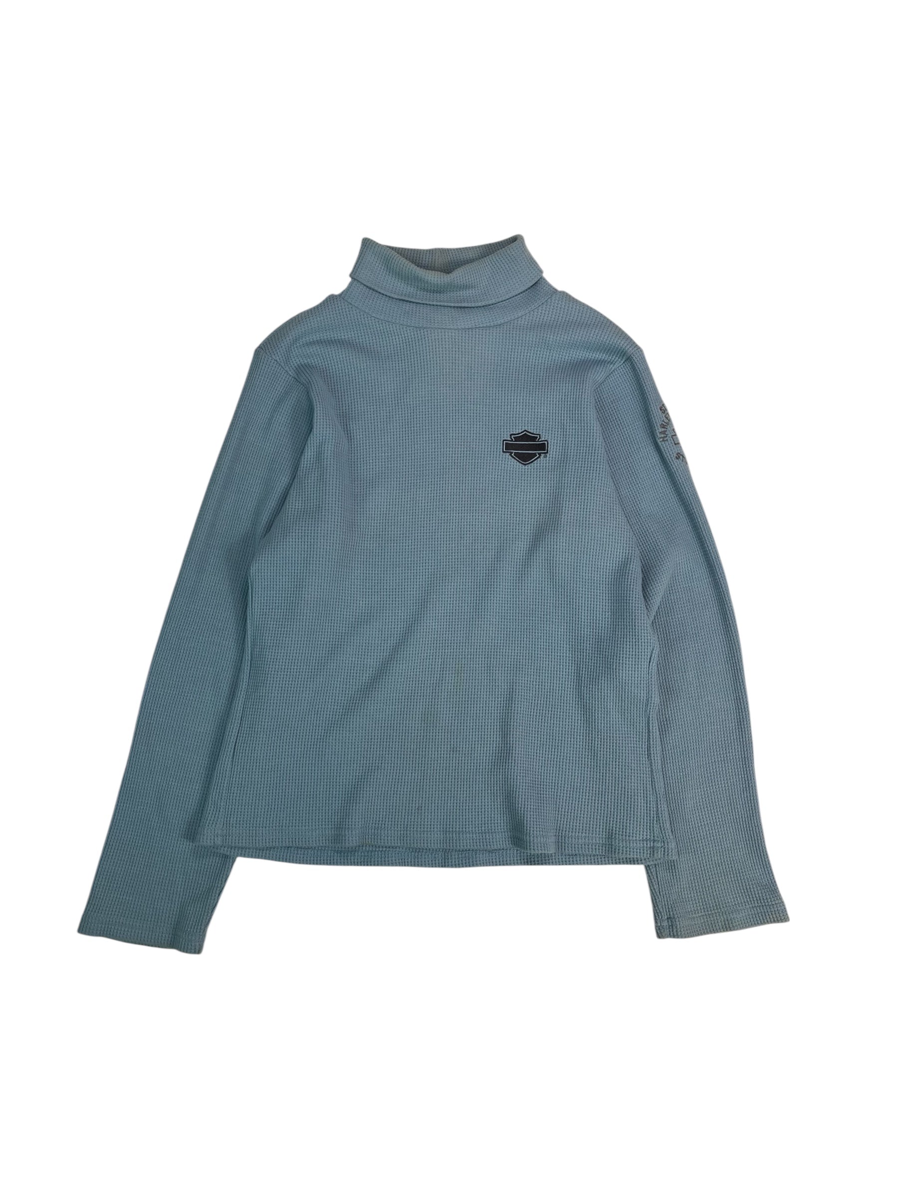 (L) Harley Davidson Waffle knit Long Sleeve