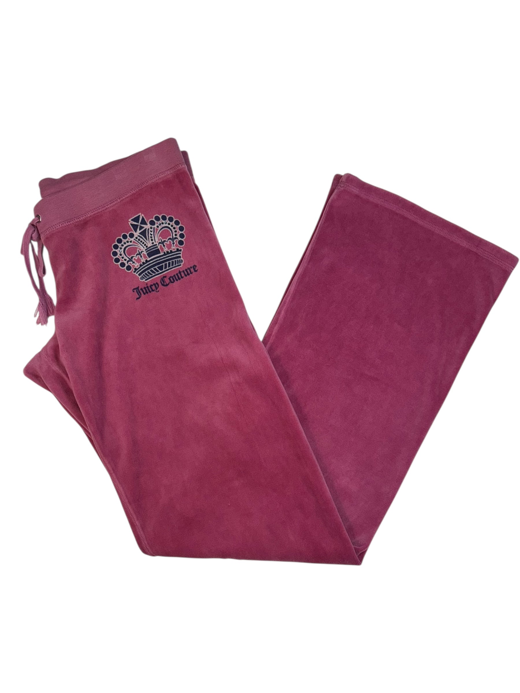 (M) Pink Bedazzled Juicy Couture Velour Pants