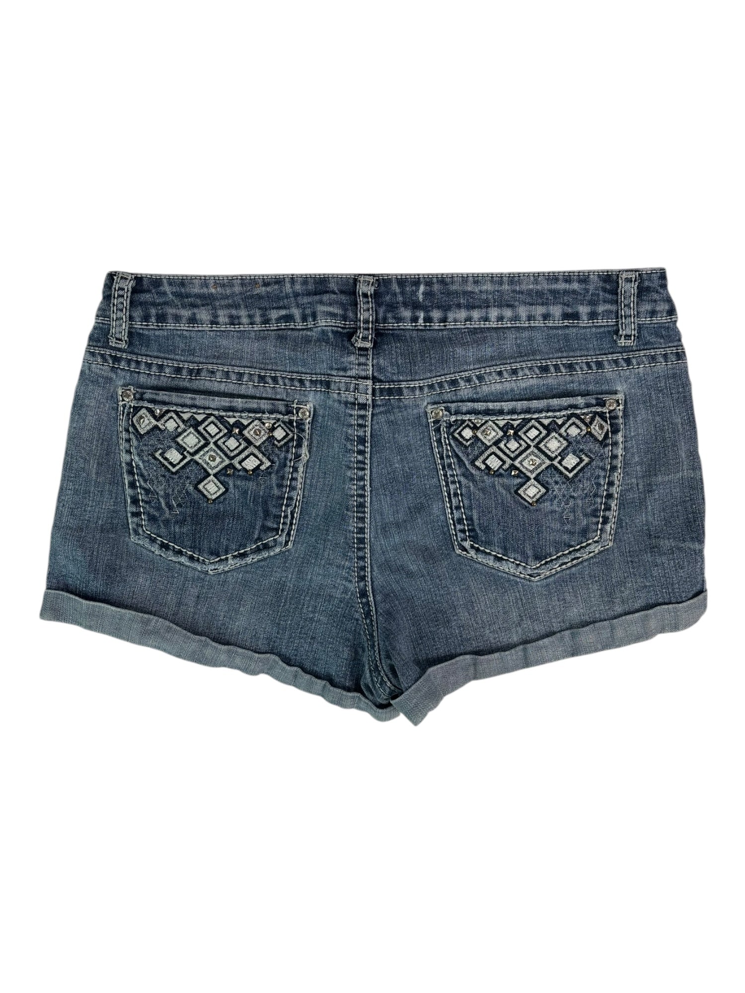 (33) Red Camel Embellished Shorts