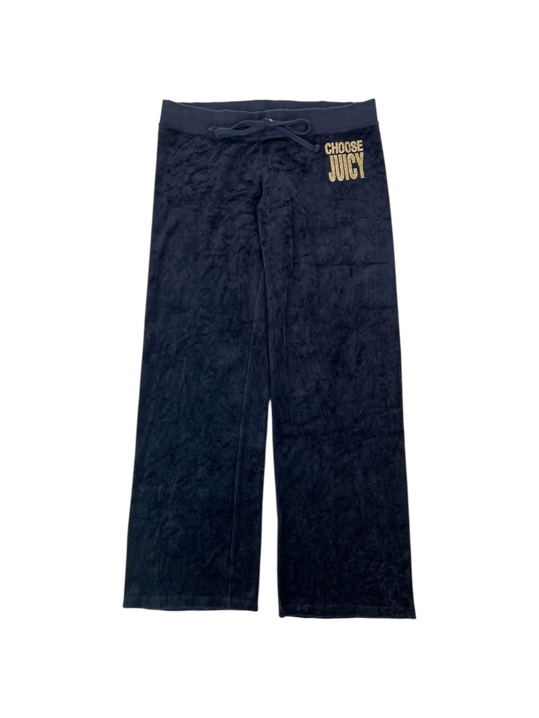 (L) Choose Juicy Navy Juicy Couture Velour Sweatpants