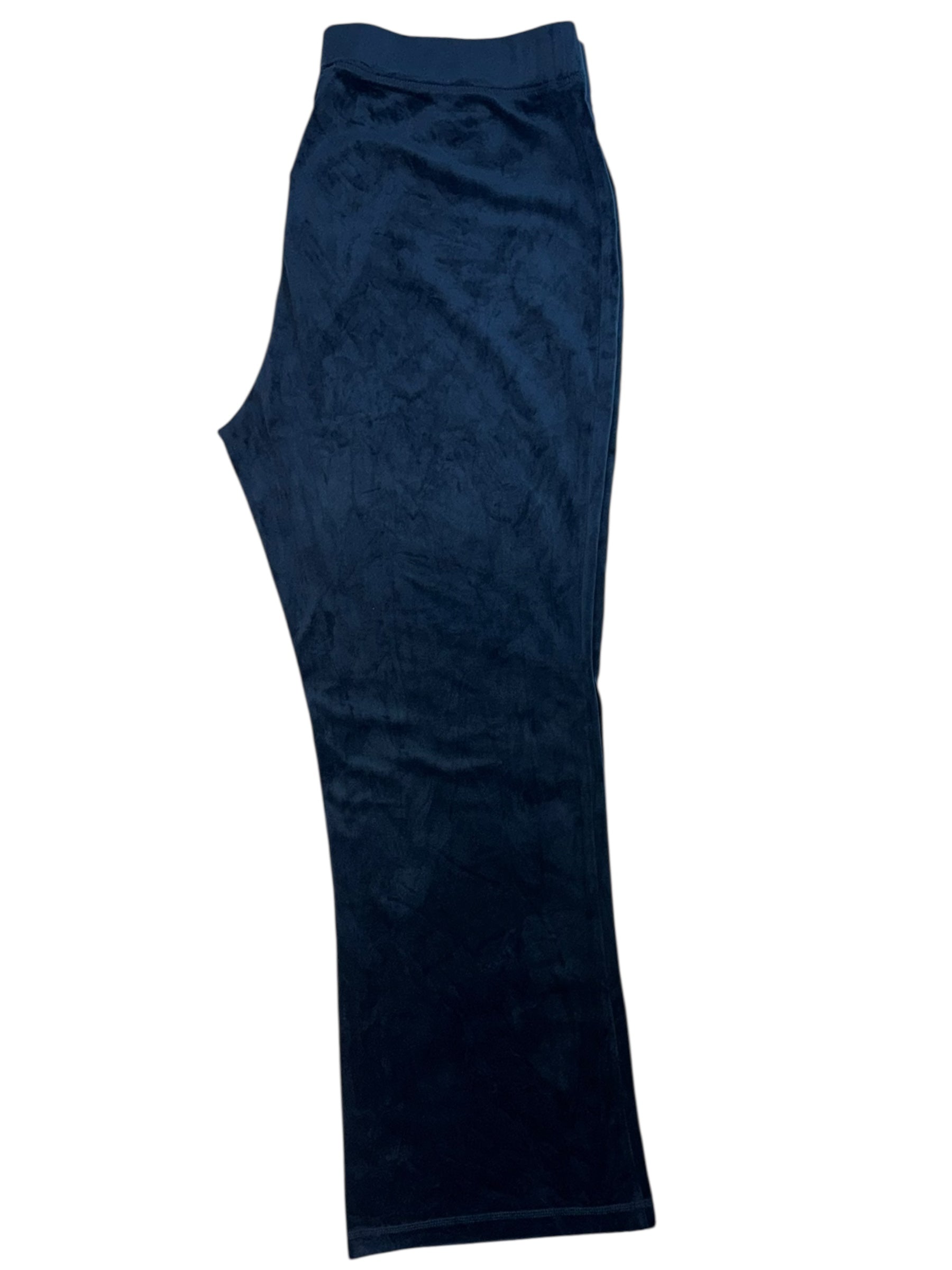 (XL) Midnight Blue Embellished Juicy Couture Velour Pants