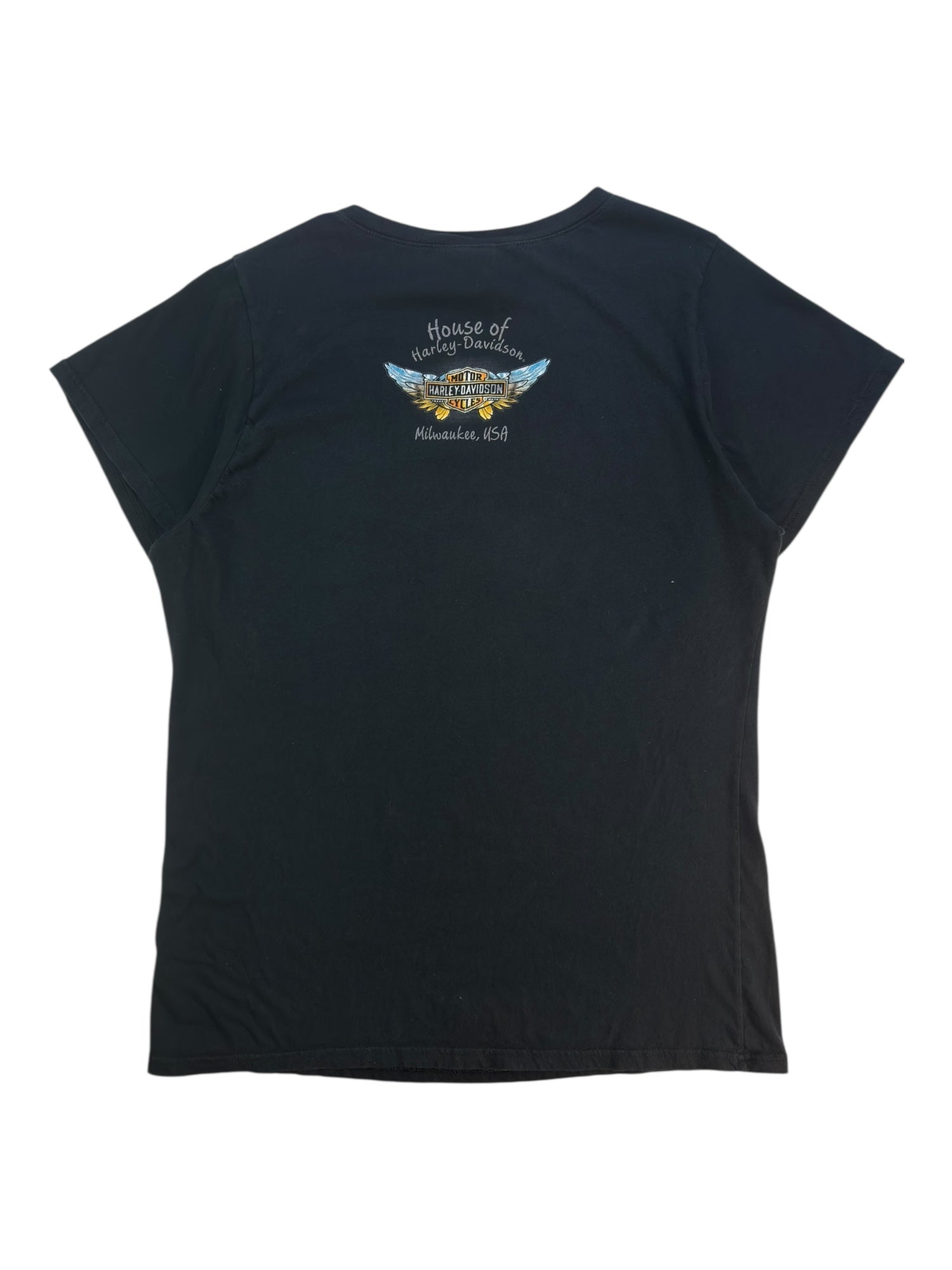 (L) Red Hot Motor Oil Harley Davidson Tee