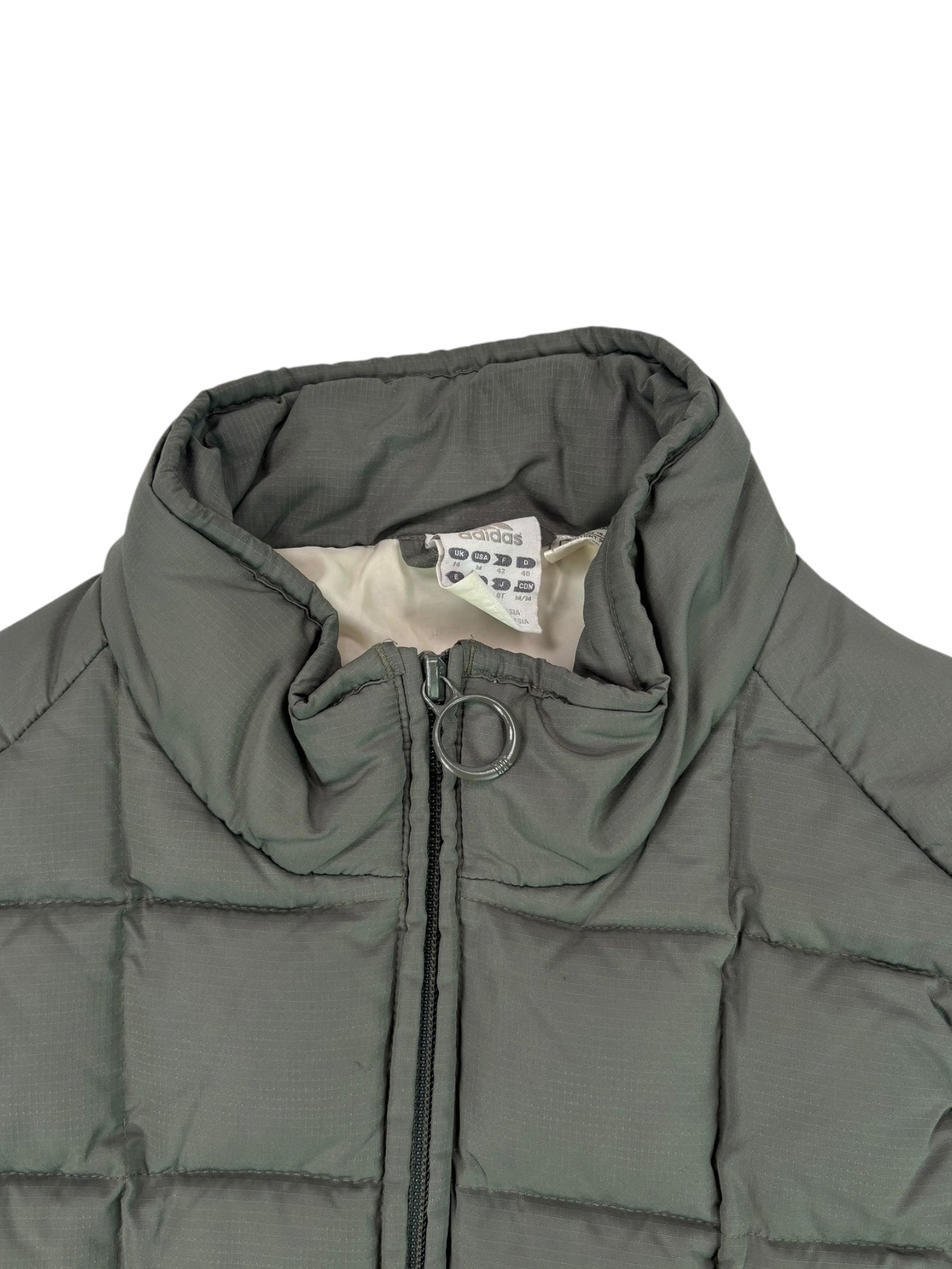 (M) Adidas Green Puffer Vest