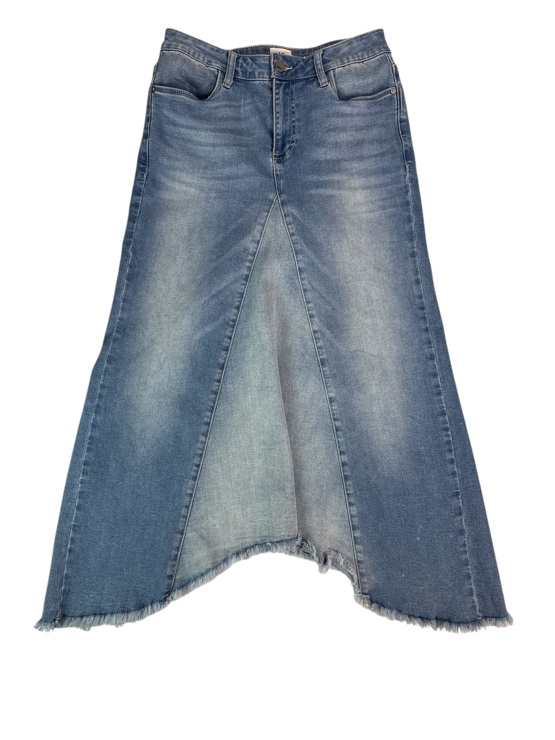 (27) Wash Lab Denim Midi Skirt