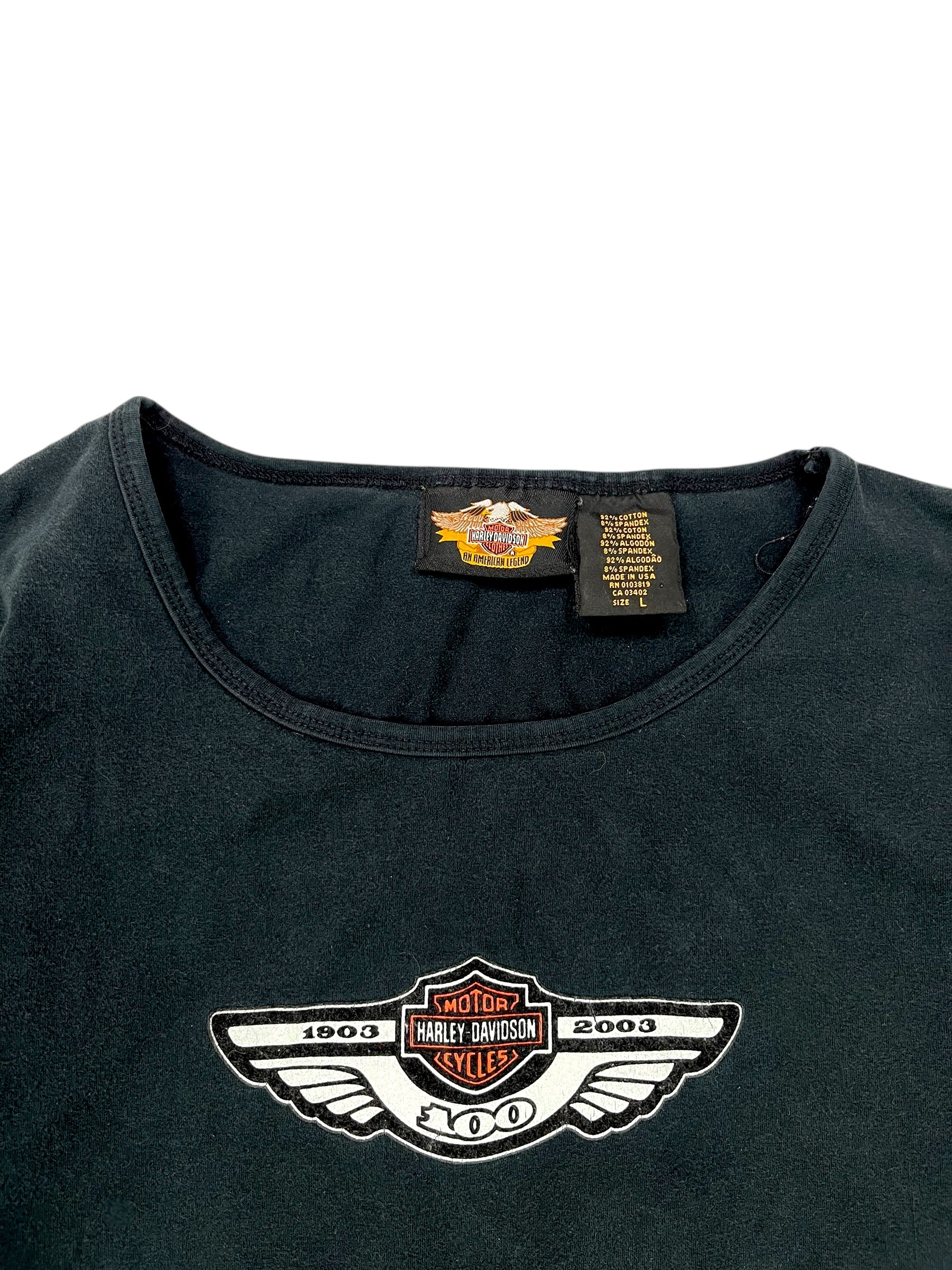 (L) Harley Davidson Long Sleeve Black