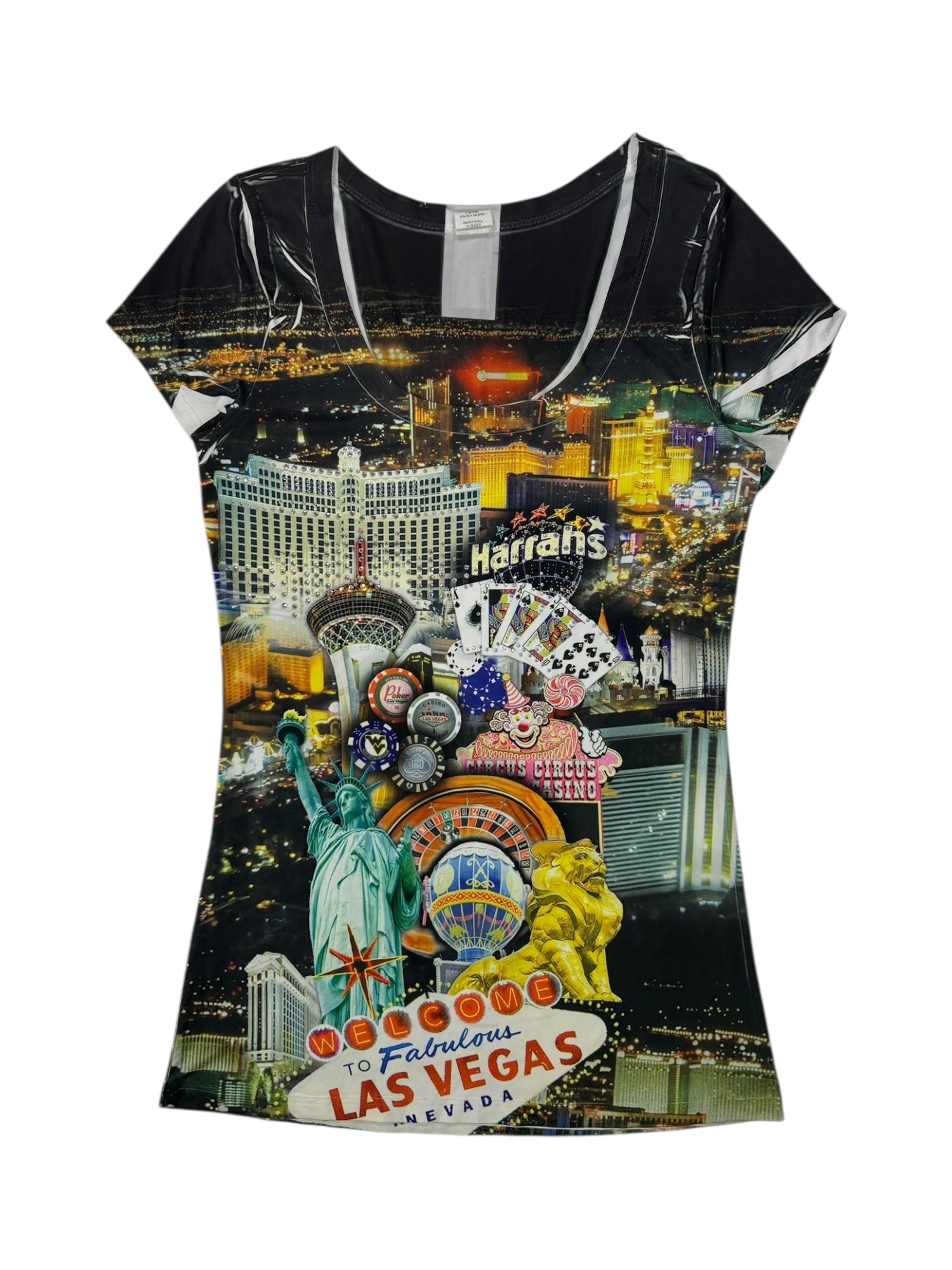 (M) Las Vegas 'Harrahs' Embellished Tee