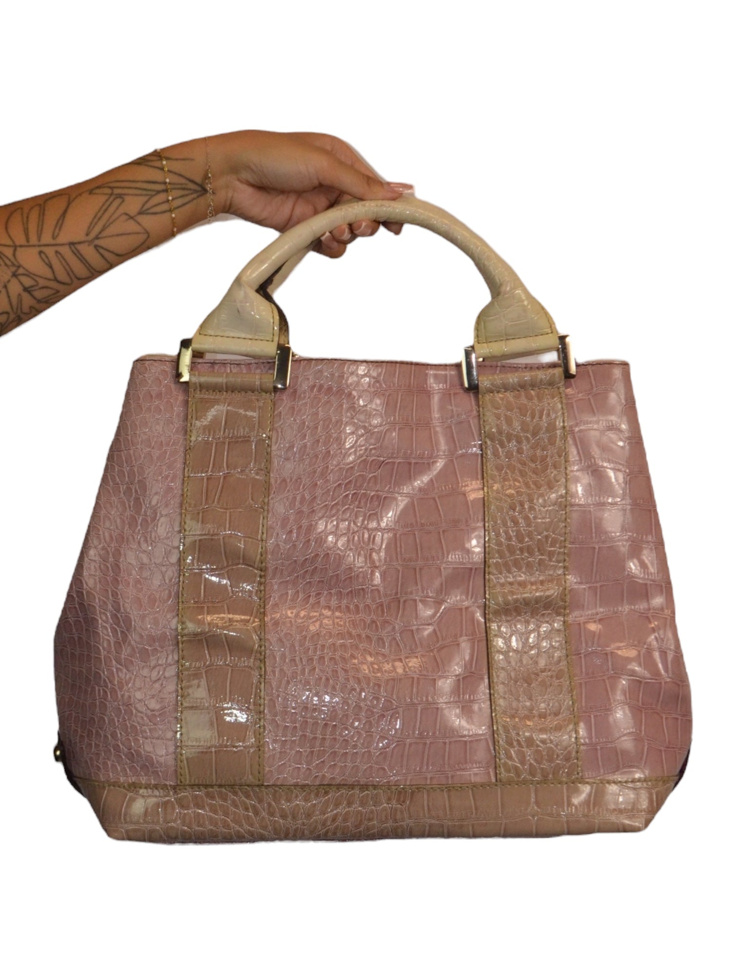 Pink Croc GUESS Purse