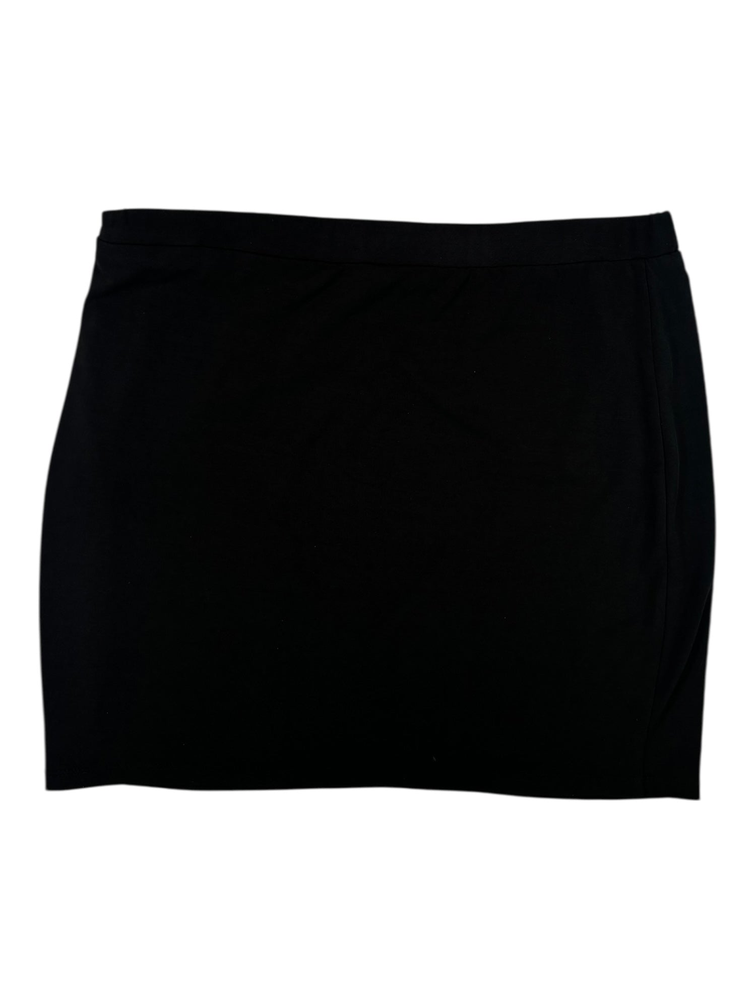 (S) Le Chateau Black Ruched Mini Skirt
