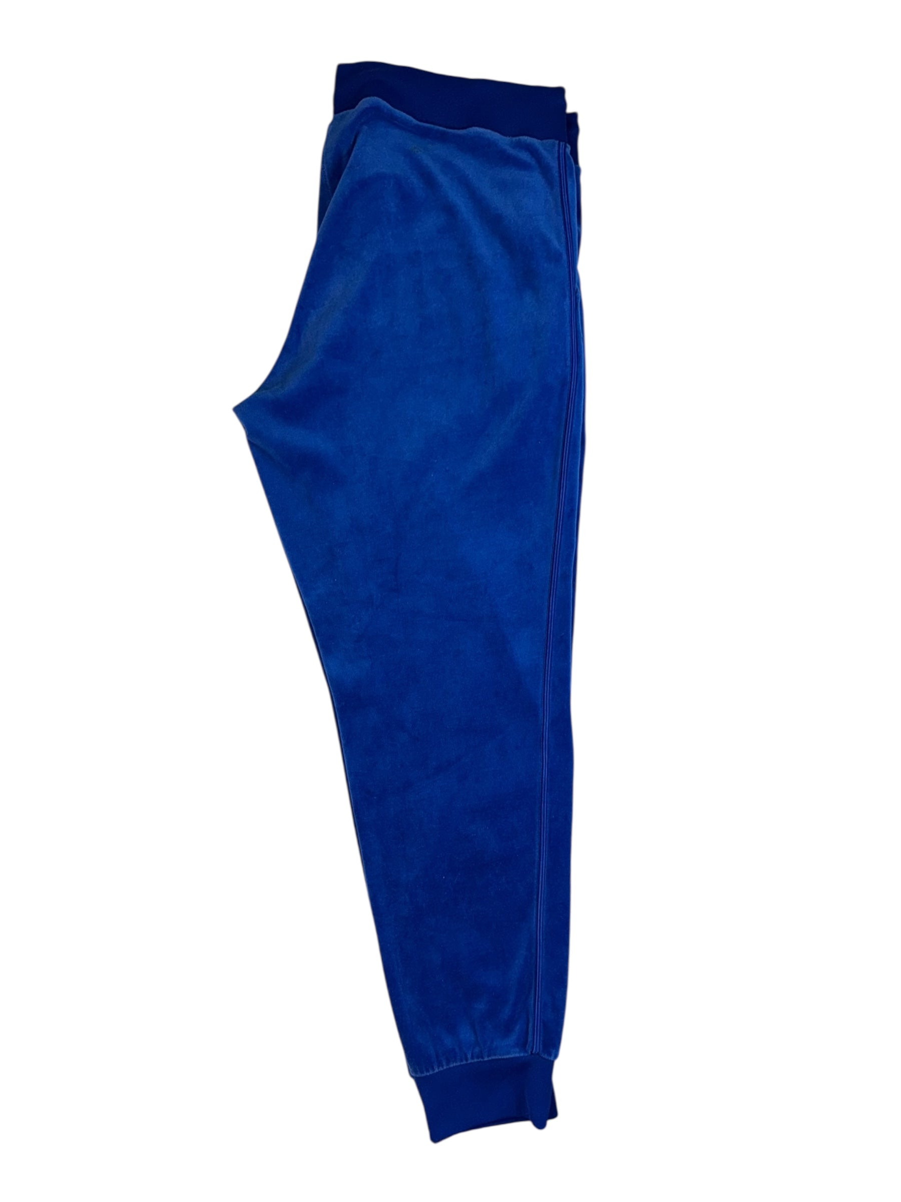 (L) Blue Pocket Detail Juicy Couture Velour Pants