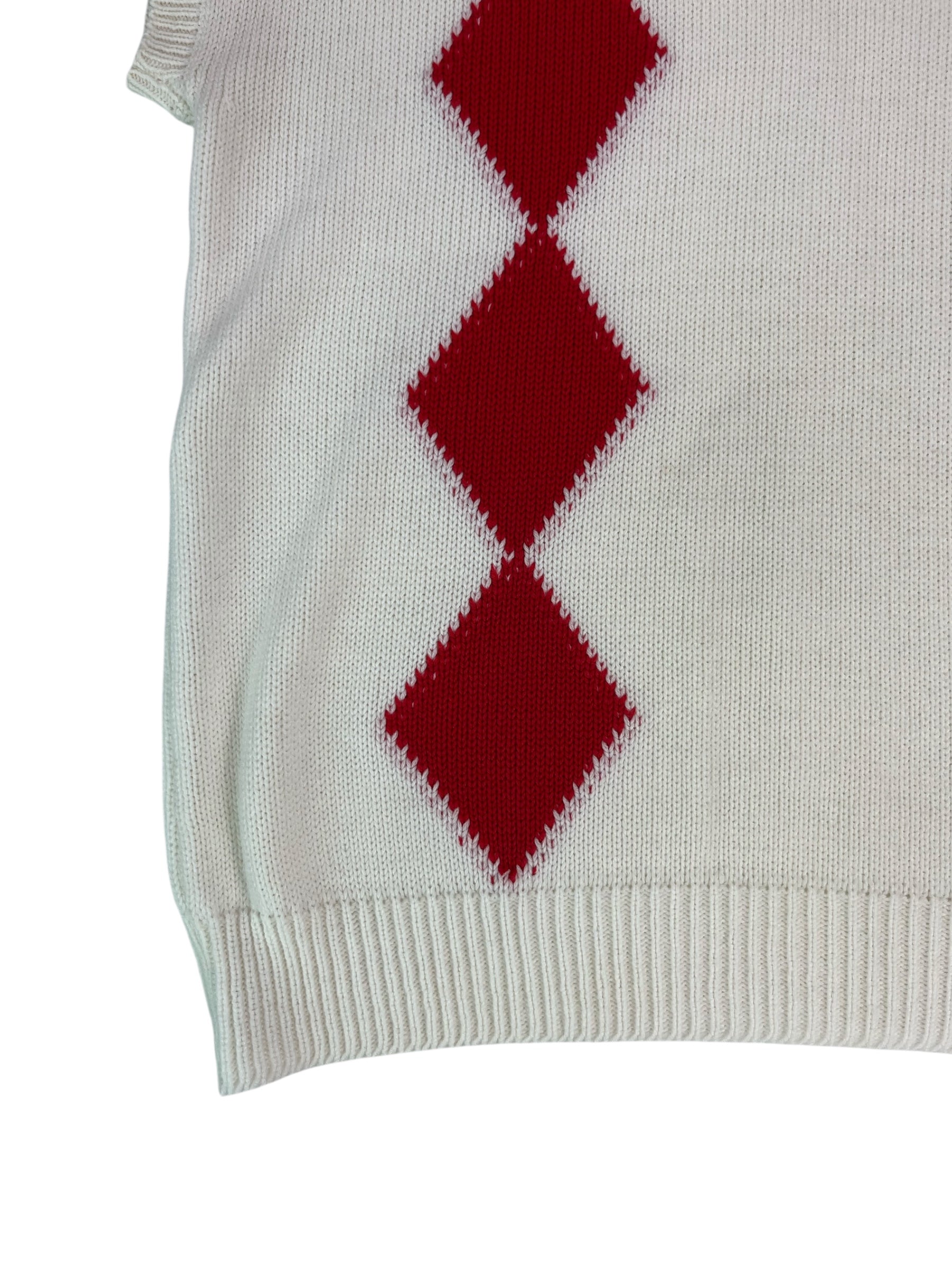 (L) Argyle Sweater Vest Vintage