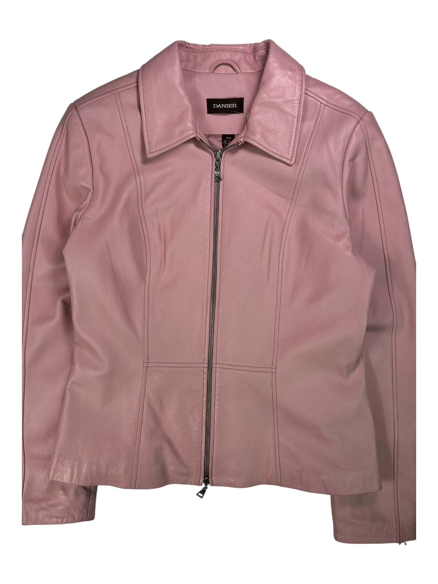 (M) Pink Leather Danier Jacket