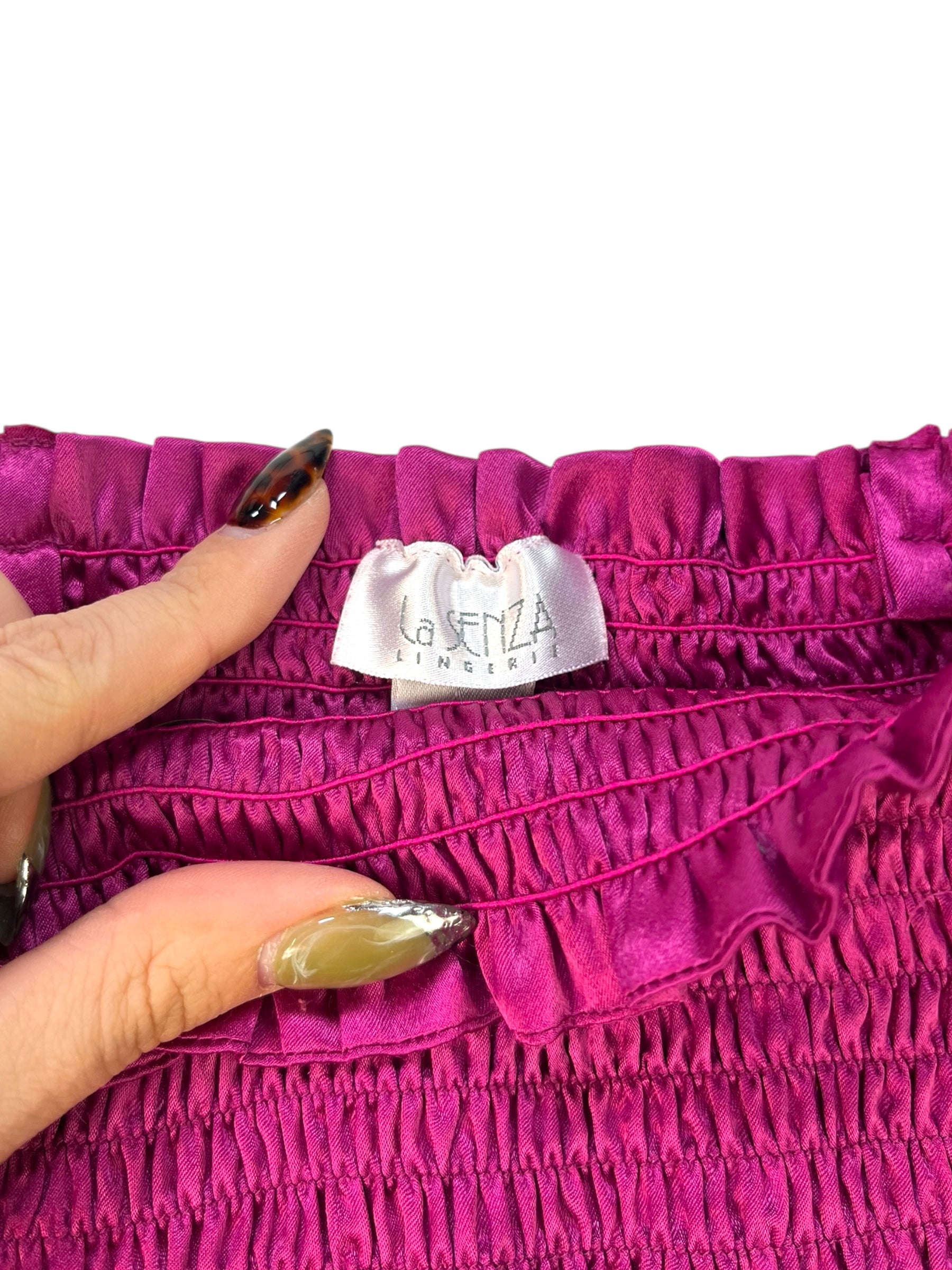 (S) La Senza Pink Satin Tube Top