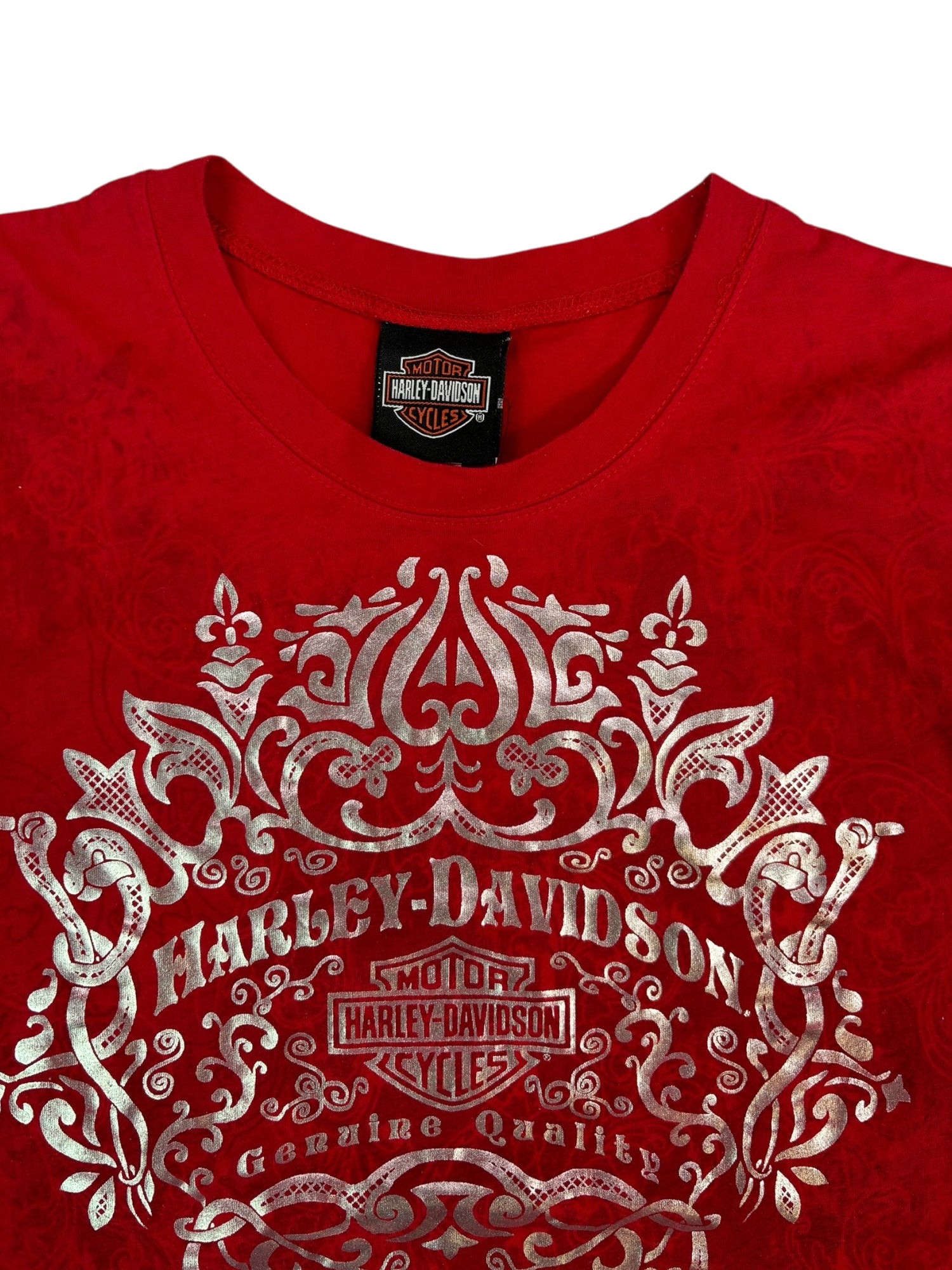 (M) Red Calgary Harley Davidson Tee