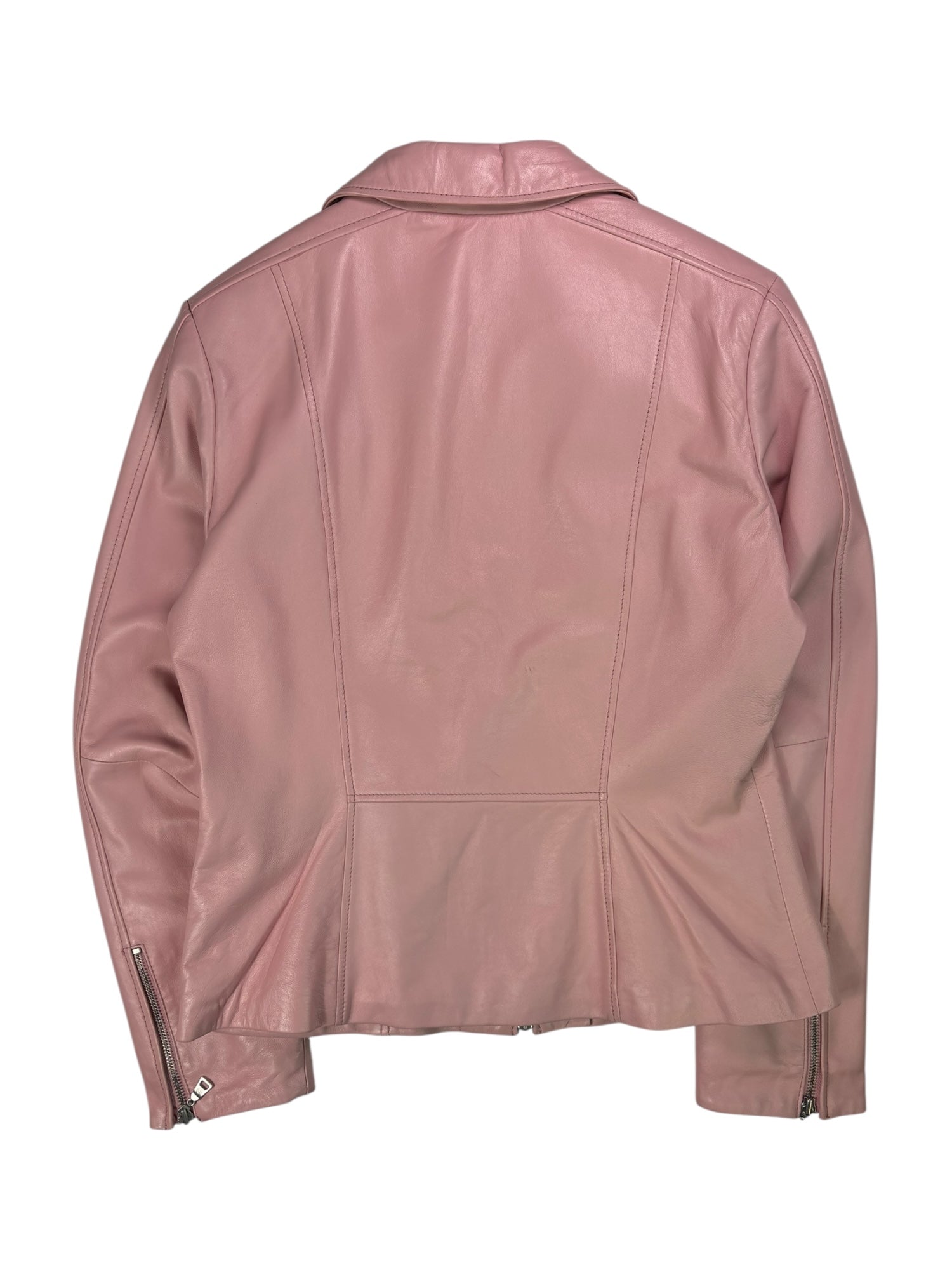 (M) Pink Leather Danier Jacket