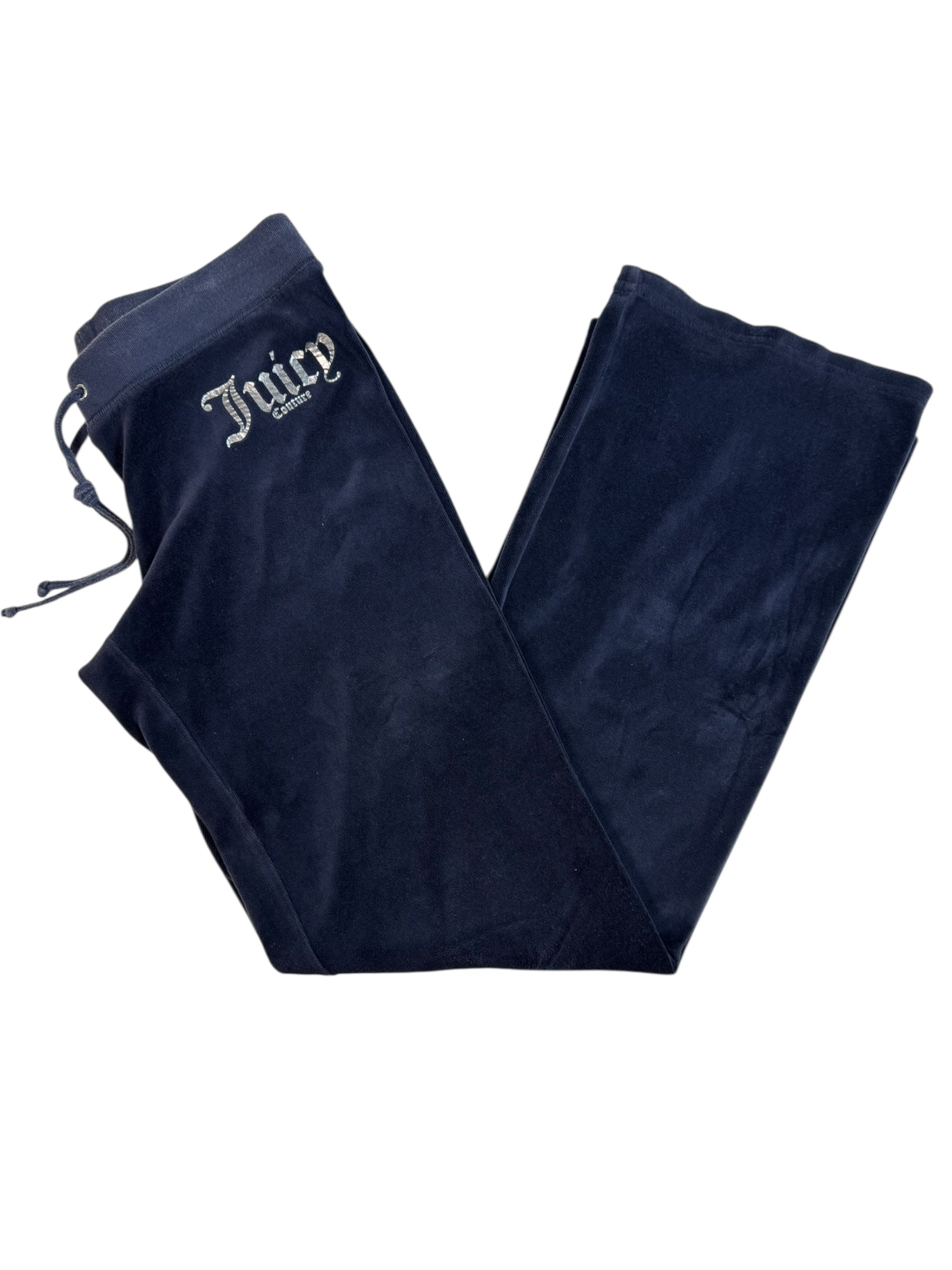 (S) Dark Purple Printed Juicy Couture Velour Pants