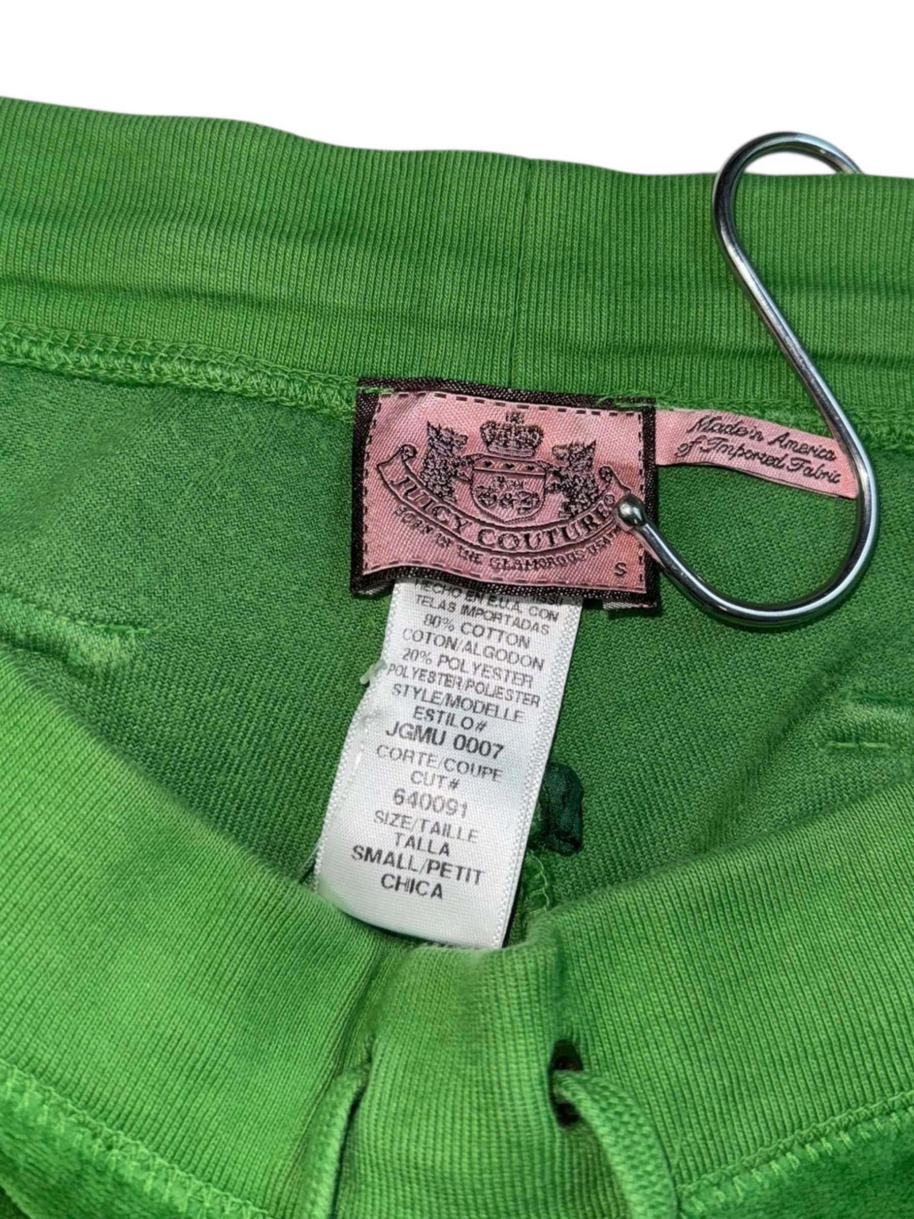 (31) Green Juicy Couture Velour Pants
