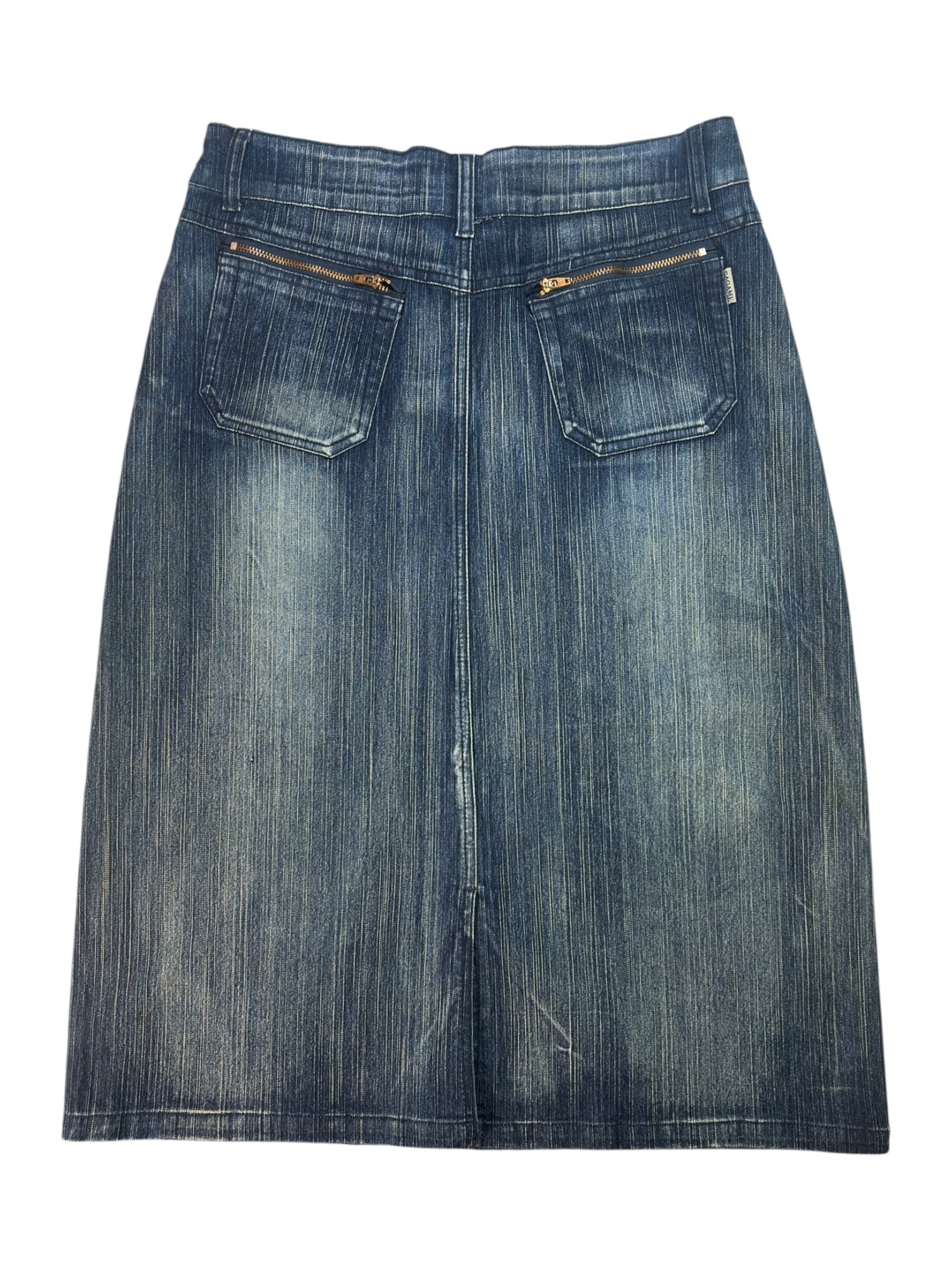 (32) EAGAME Denim Midi Skirt