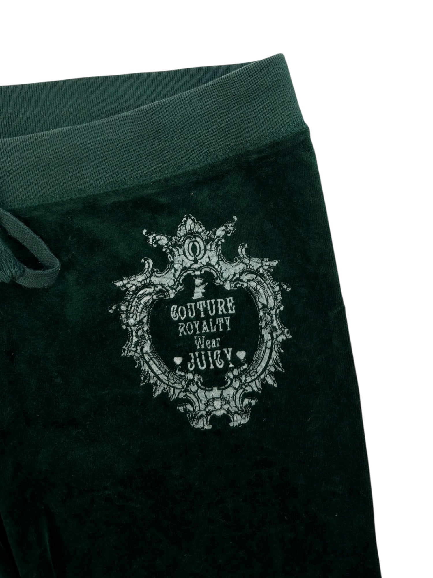 (M) Dark Green Couture Royalty Juicy Couture Velour Pants