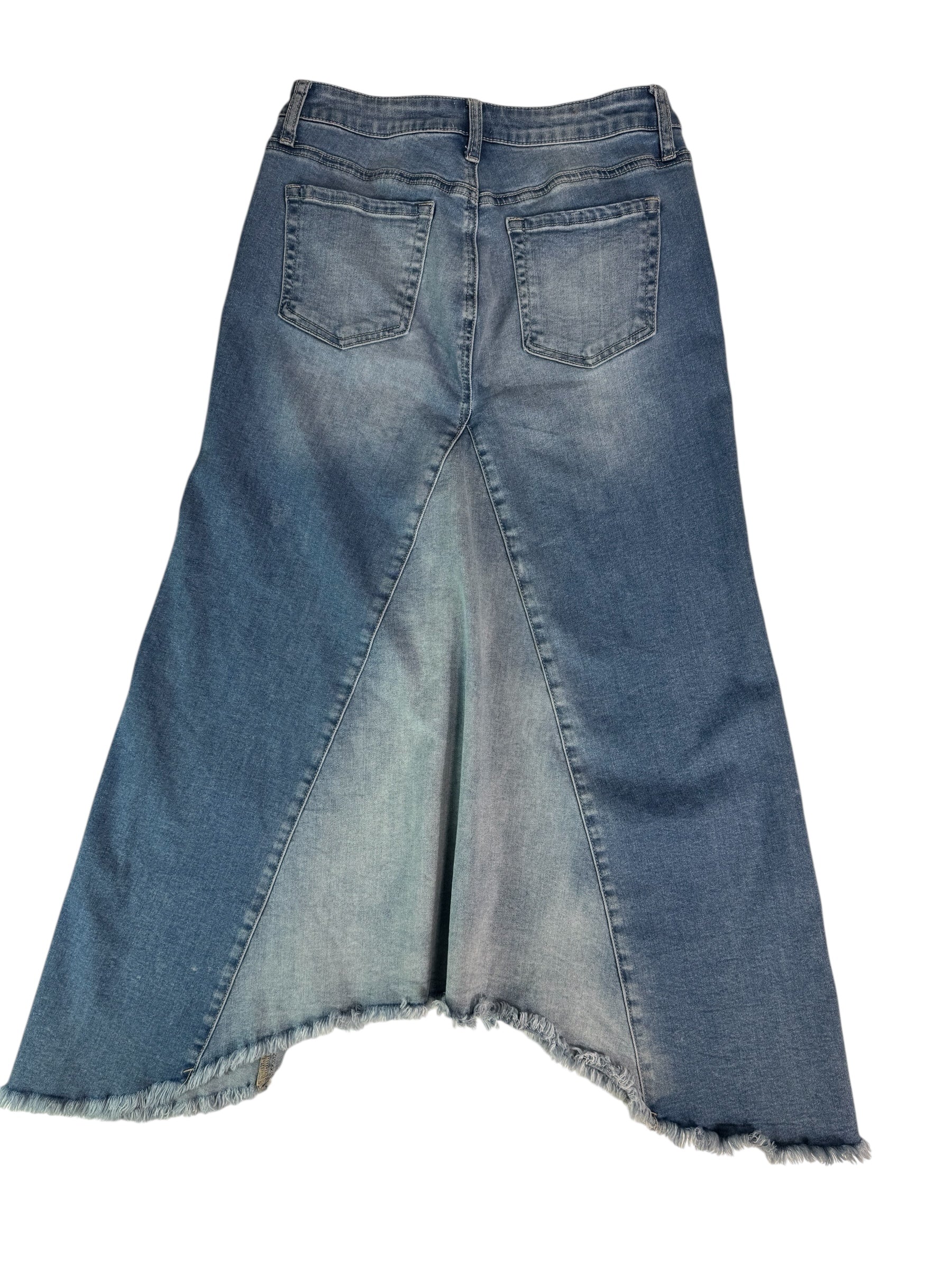 (27) Wash Lab Denim Midi Skirt