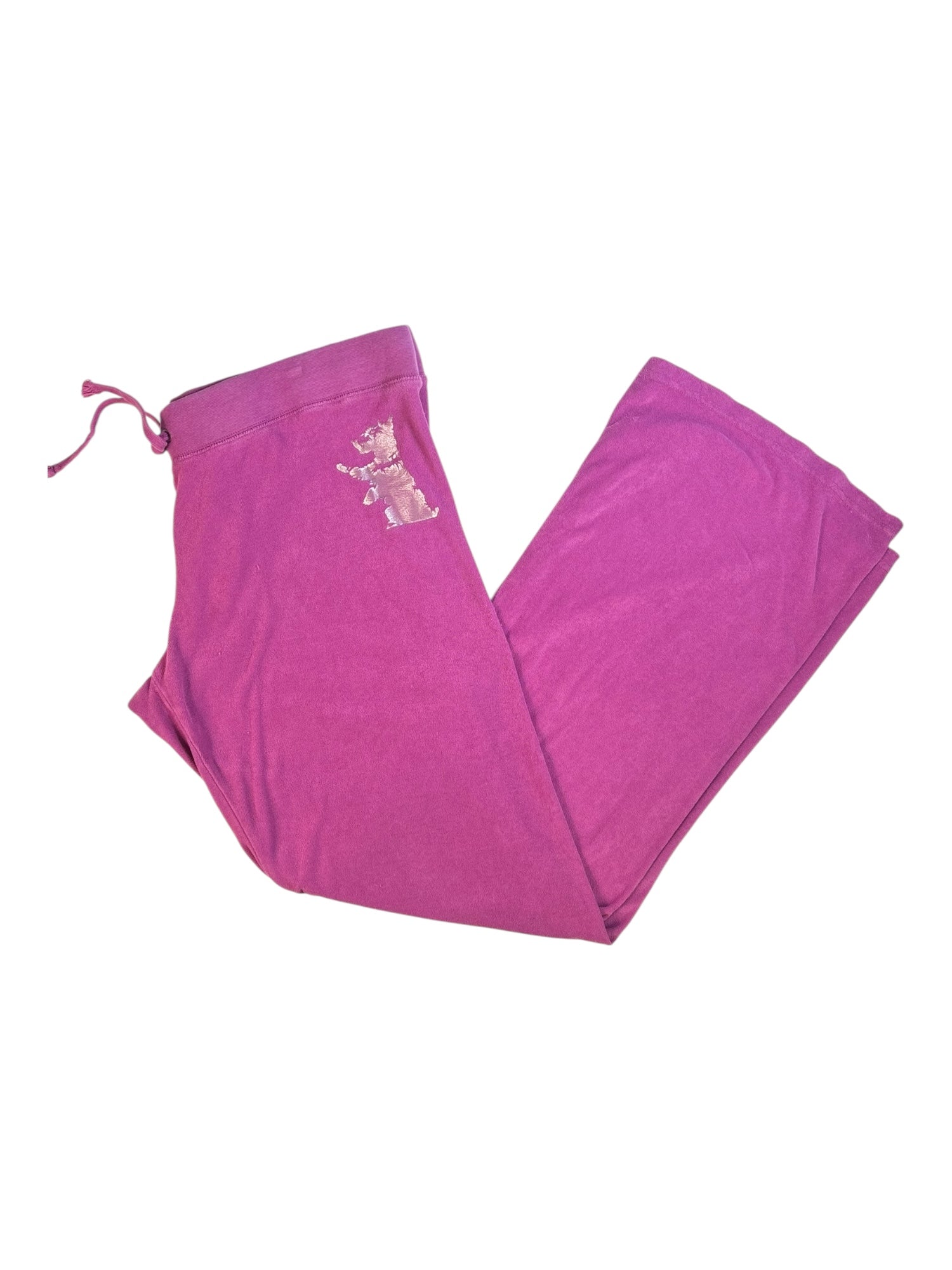 (XL) Hot Pink Printed Terry Cloth Juicy Couture Pants