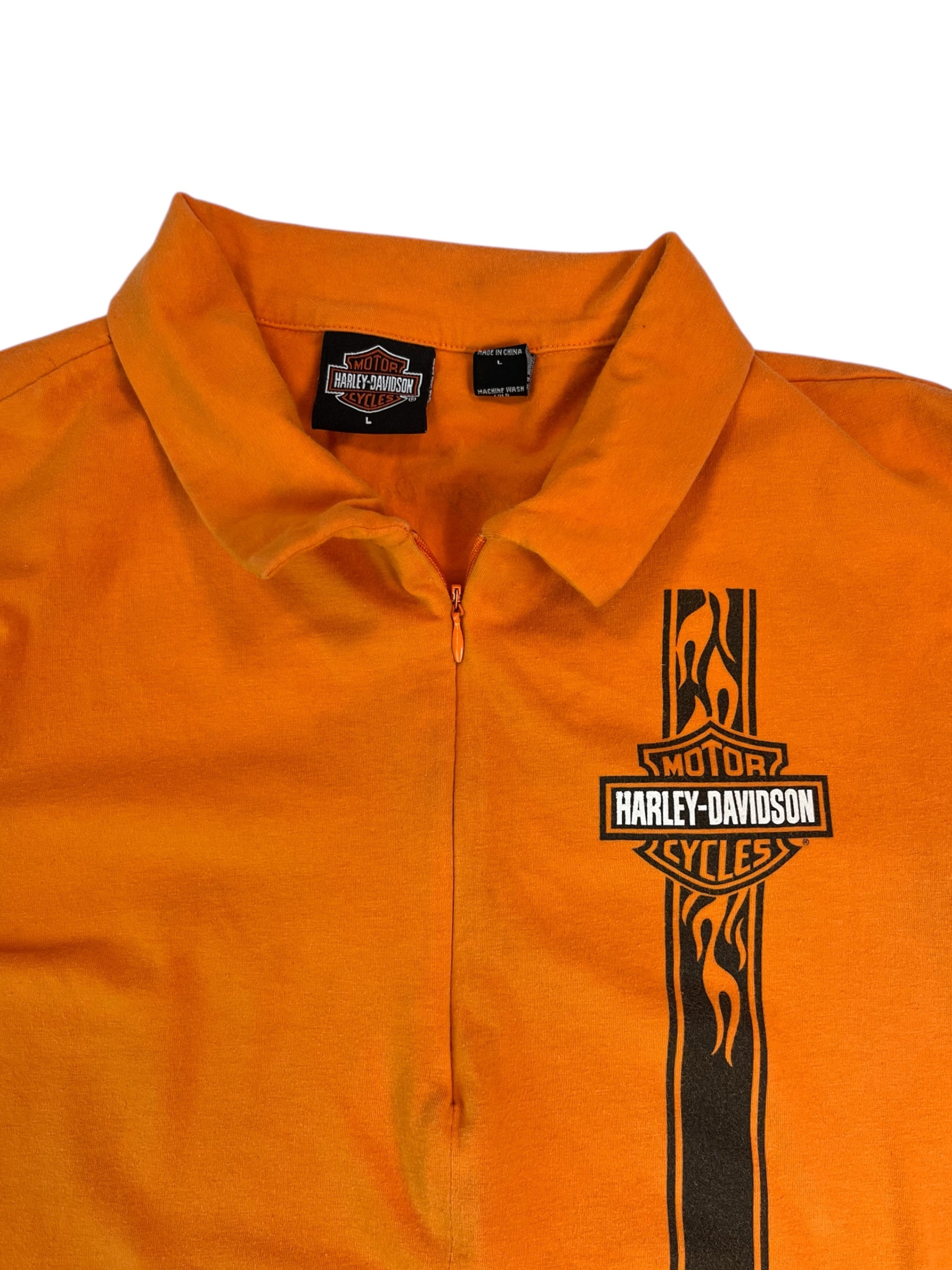 (L) Harley Davidson Collared Tee