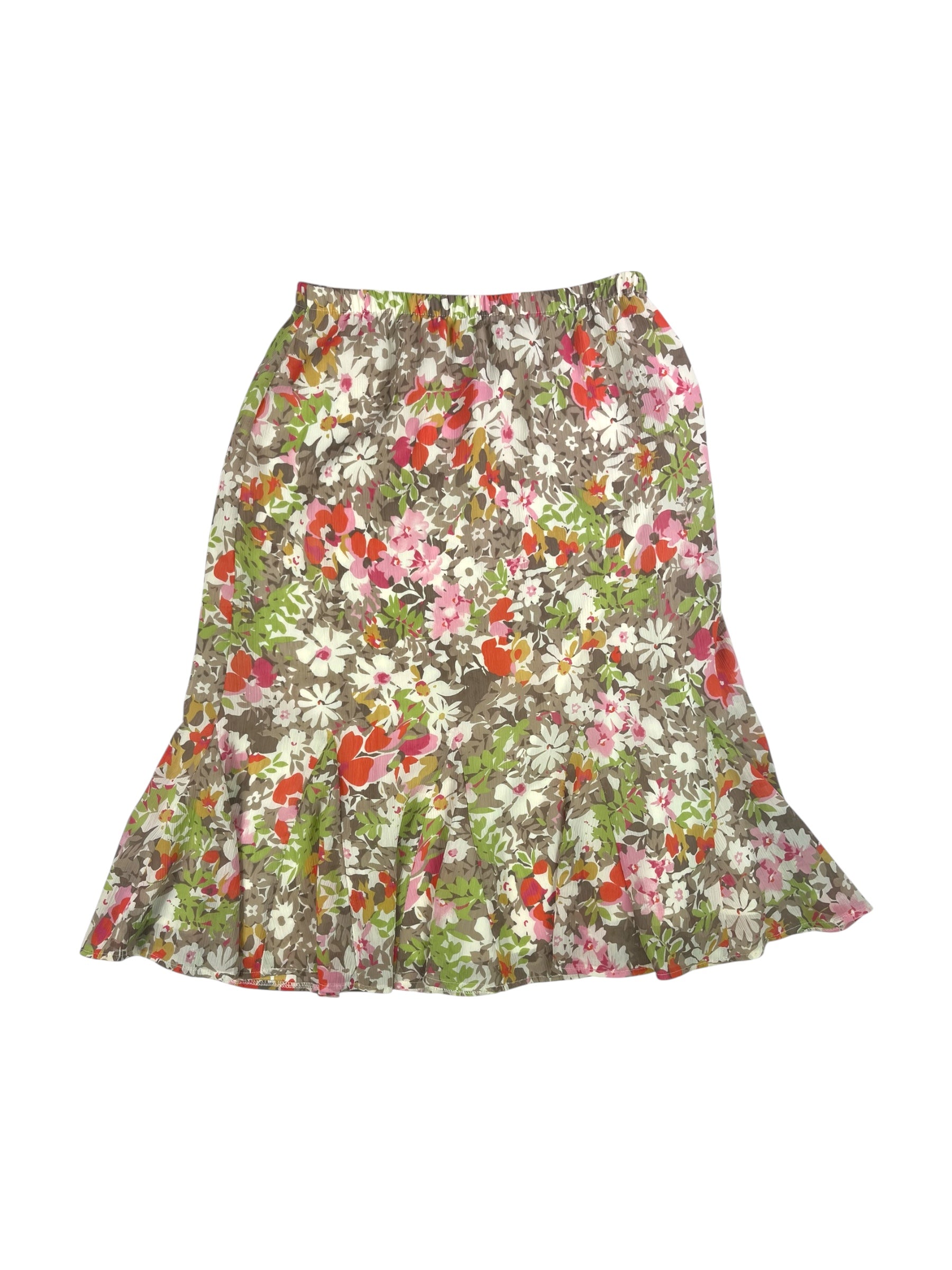 (28) Floral Midi Skirt