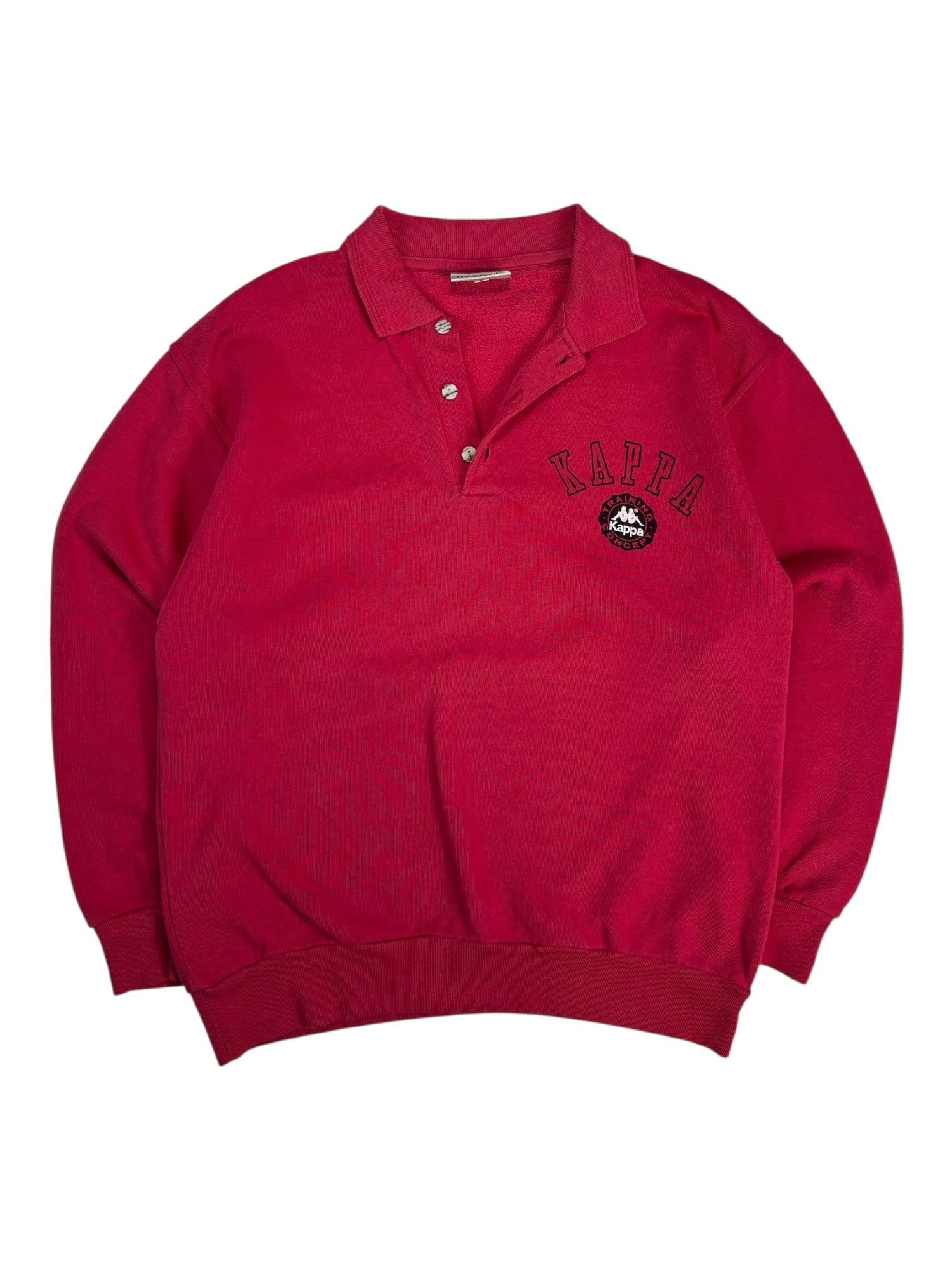 (M) Vintage Red Collared Kappa Sweater